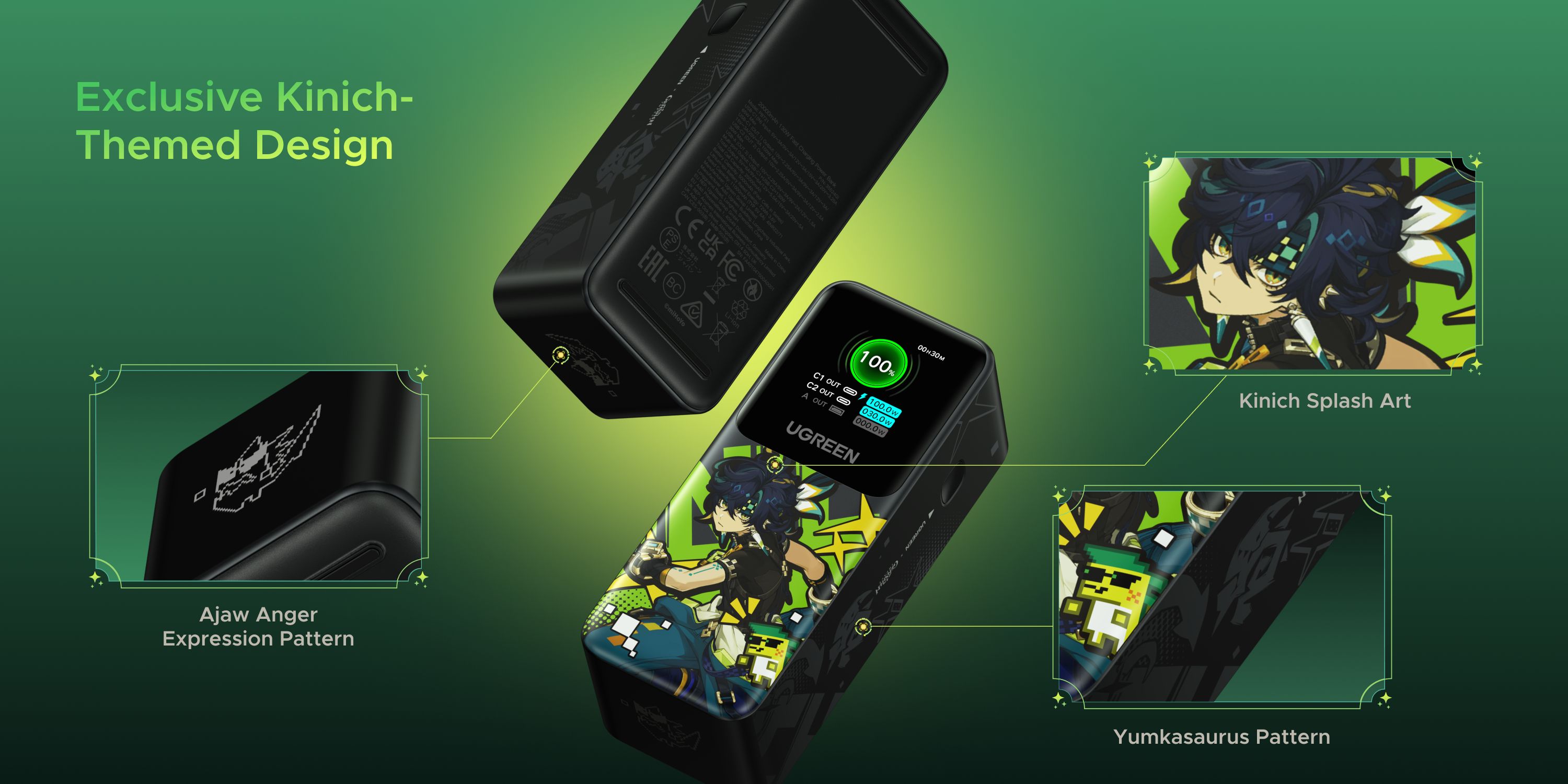 Green couplet，Product rendering，Charging category，The original God joint name，