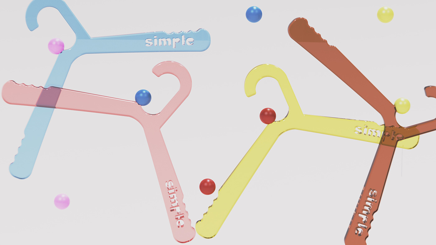 Acrylic，color hanger，dopamine，Hanger design，Original design，Simplicity，