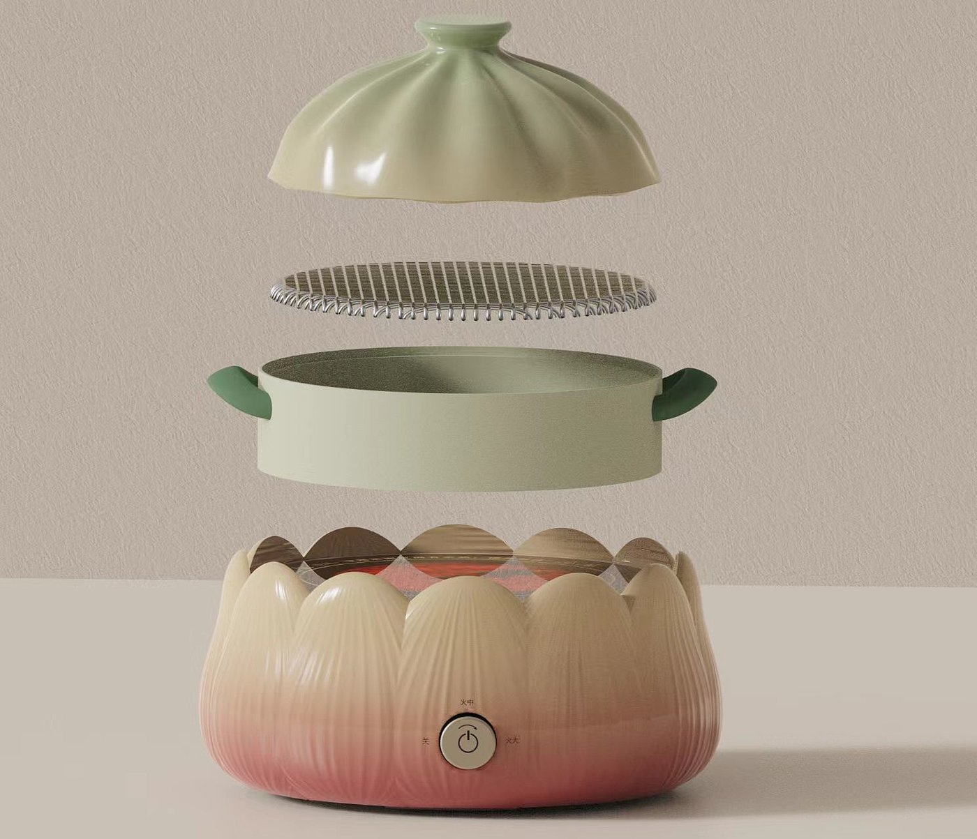 # electric pottery stove# lotus# small household appliances#，
