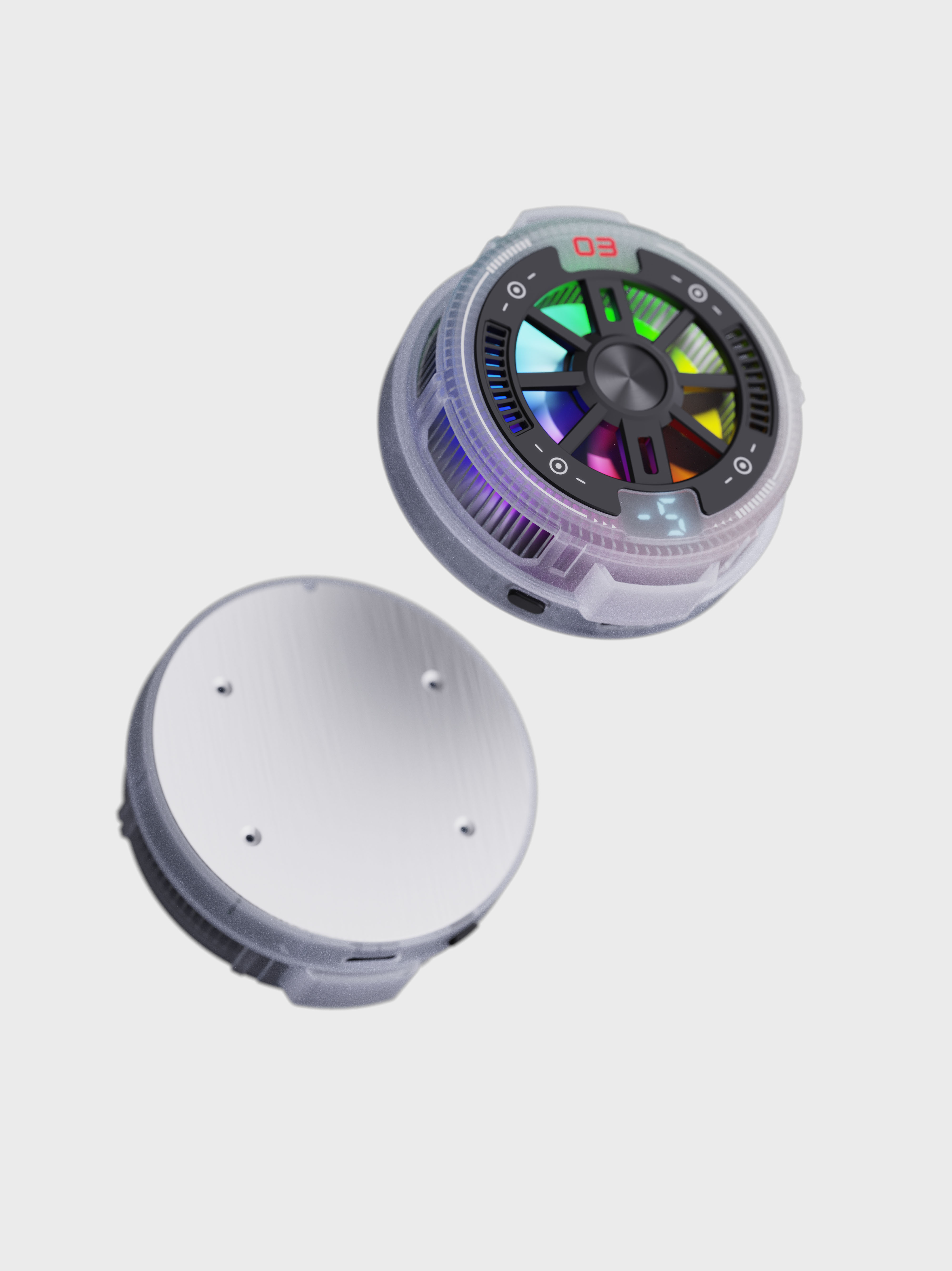 Mobile phone radiator，Magnetic attraction，semiconductor，icing refrigeration，cooling，Translucent matte，