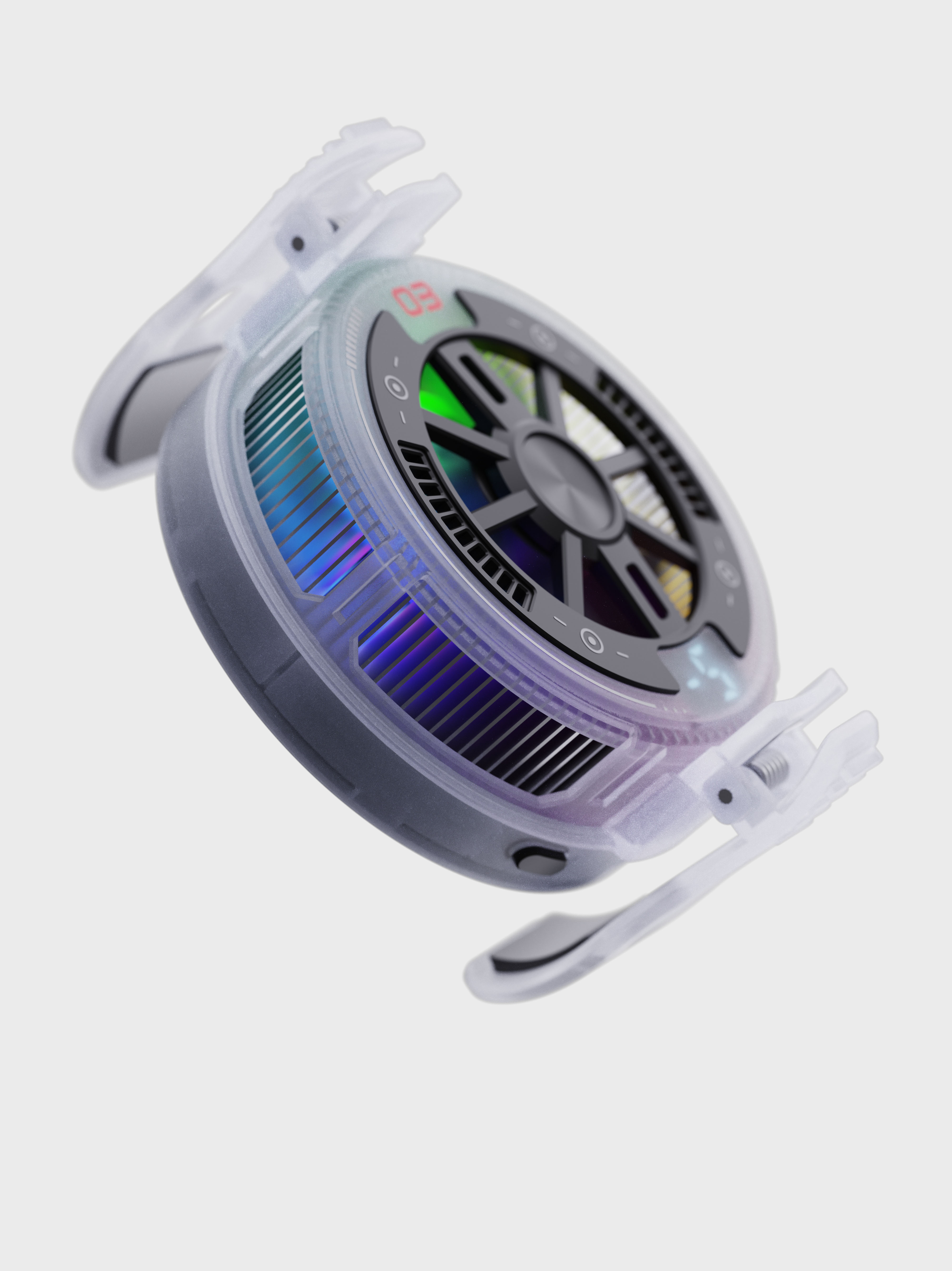 Mobile phone radiator，Magnetic attraction，semiconductor，icing refrigeration，cooling，Translucent matte，