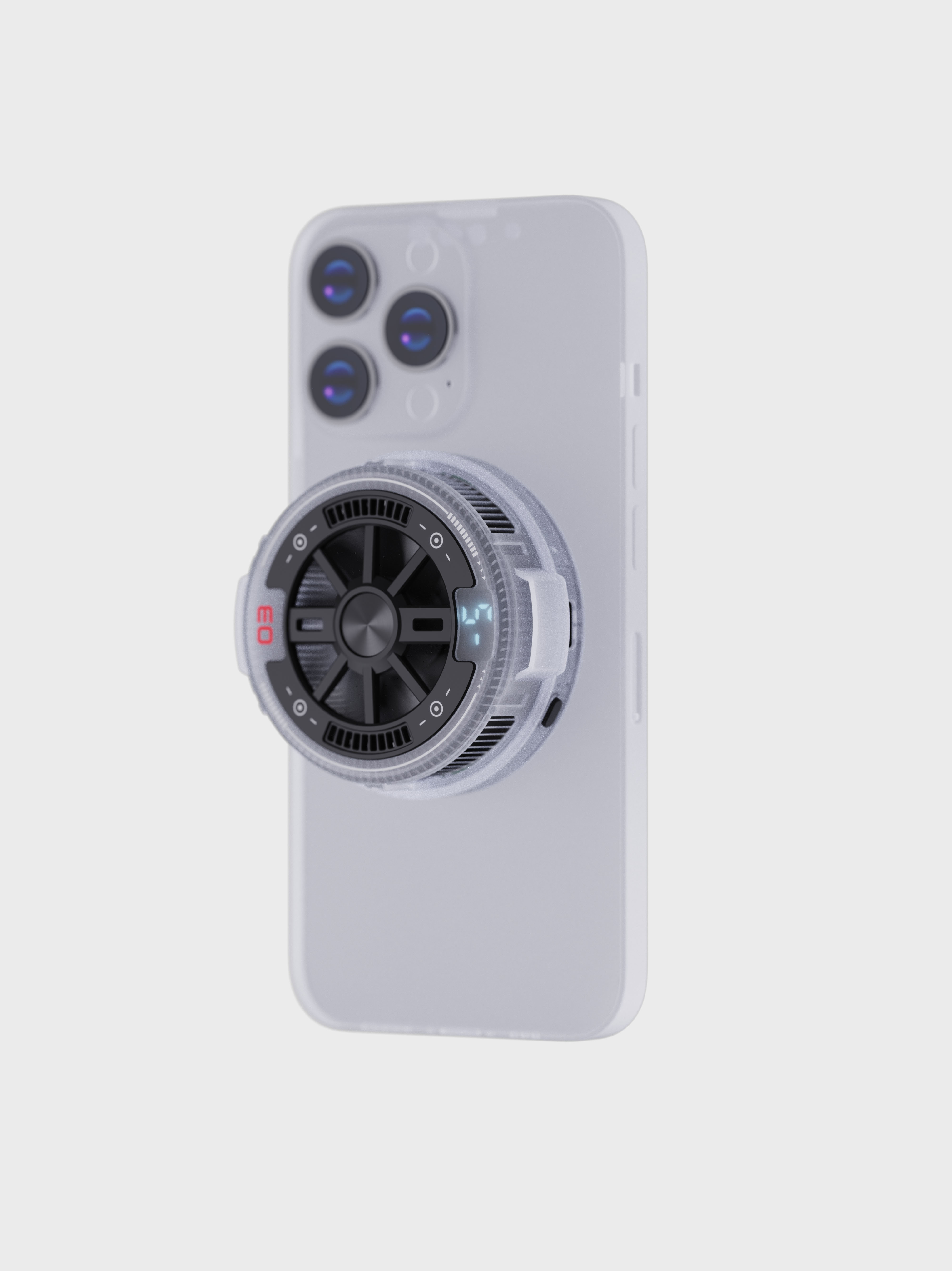 Mobile phone radiator，Magnetic attraction，semiconductor，icing refrigeration，cooling，Translucent matte，