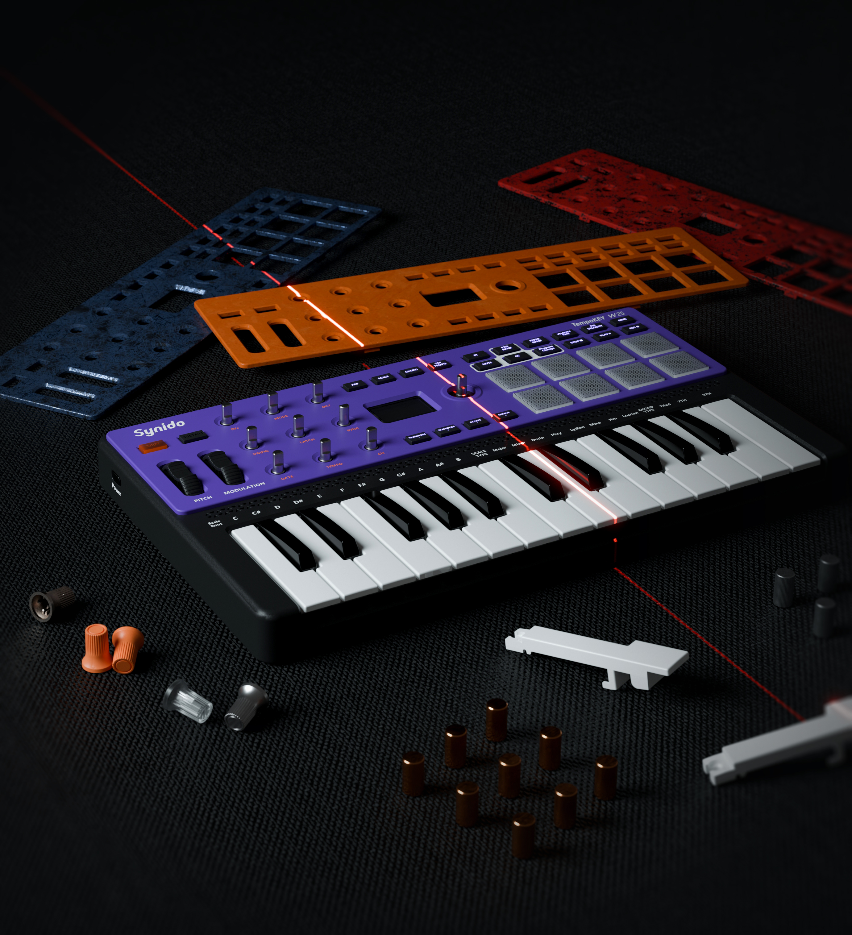 an electric appliance，sound card，music，Synthesizer，