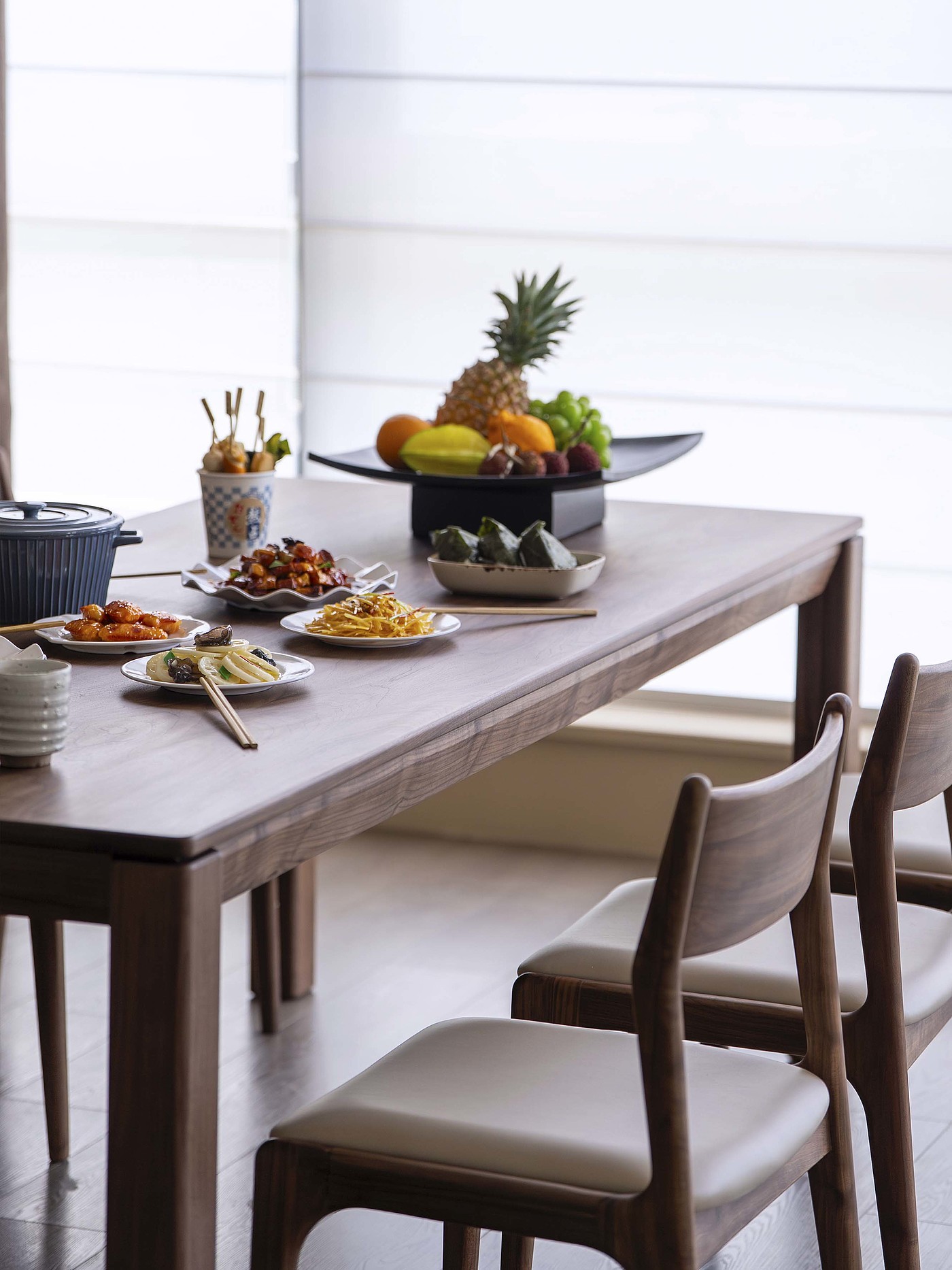 Black walnut furniture，Solid wood furniture，Original design，furniture design ，Solid wood dining table，Large board table，Residential Furniture，
