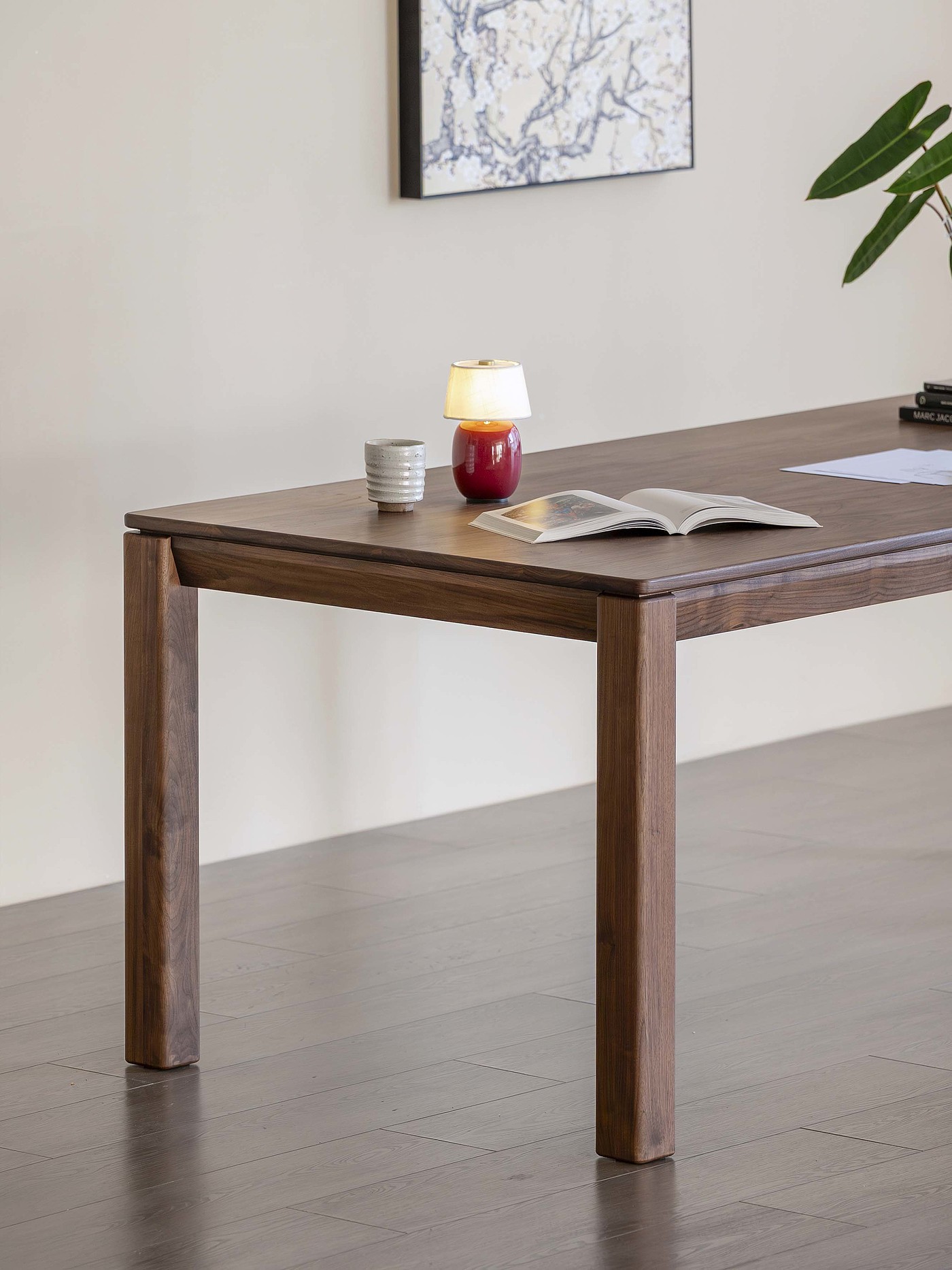 Black walnut furniture，Solid wood furniture，Original design，furniture design ，Solid wood dining table，Large board table，Residential Furniture，