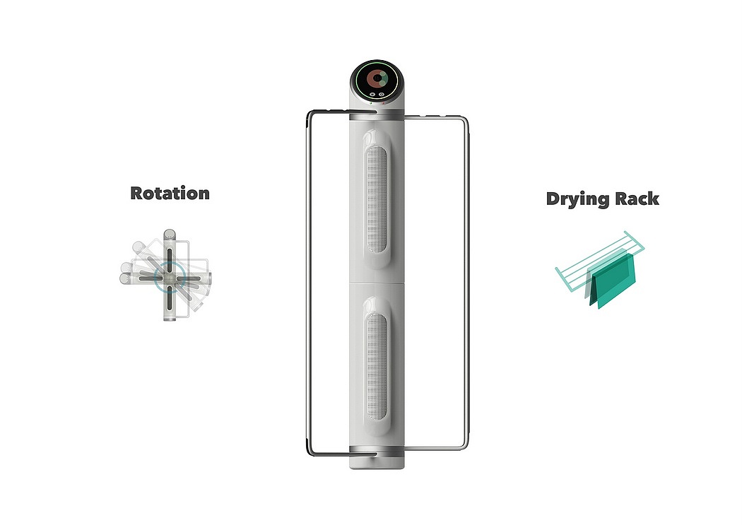 rota，dehumidifier，Wall mounted，hang the clothes，multi-function，