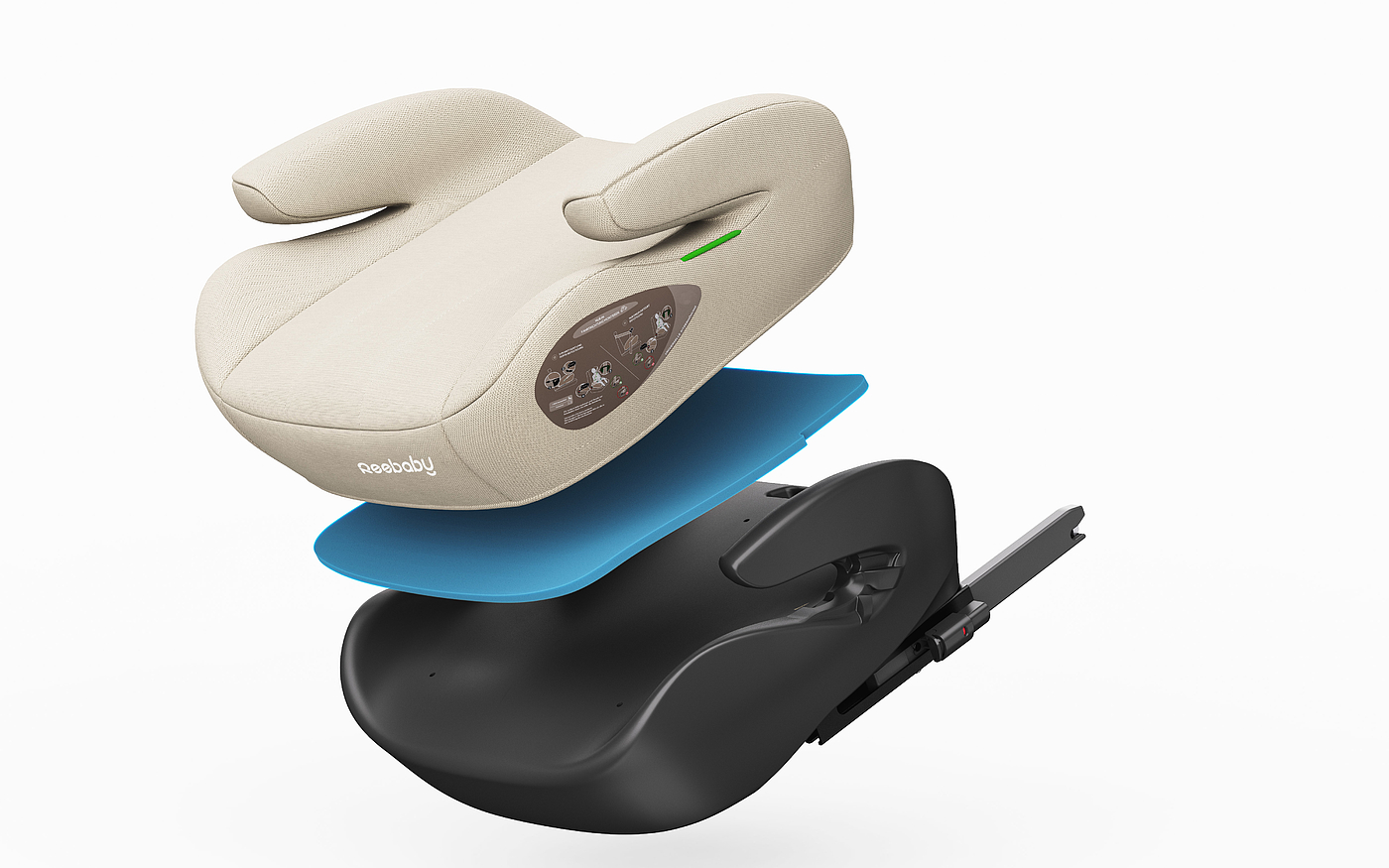 Safety seat，Elefying mat，vehicle-use child safety seats，Maternal and infant products，Product rendering，E-commerce details，Cross-border e-commerce product rendering，Modeling and rendering，