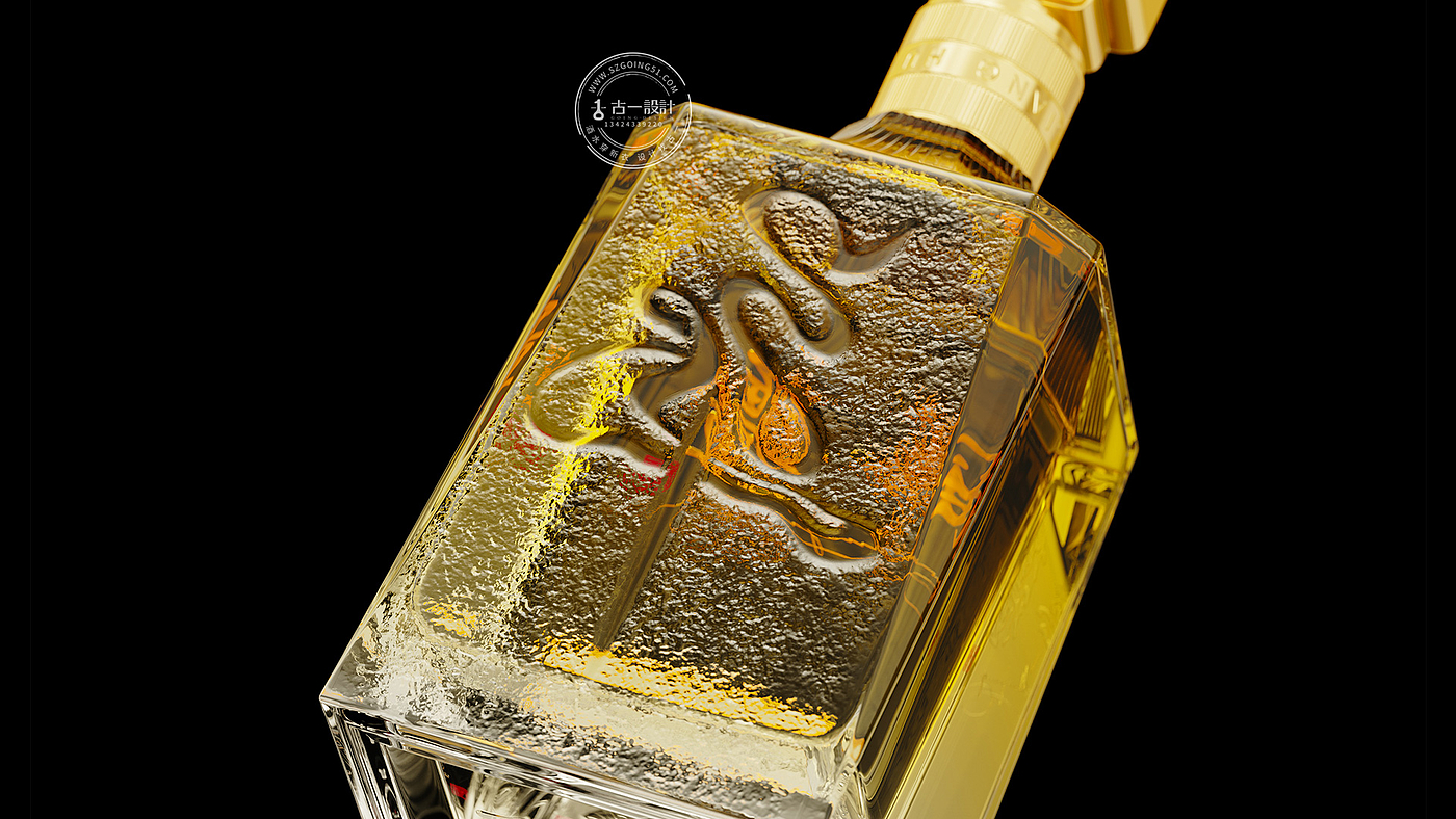 Gu Yi design，Baijiu packaging design，Design of White Wine Bottle，