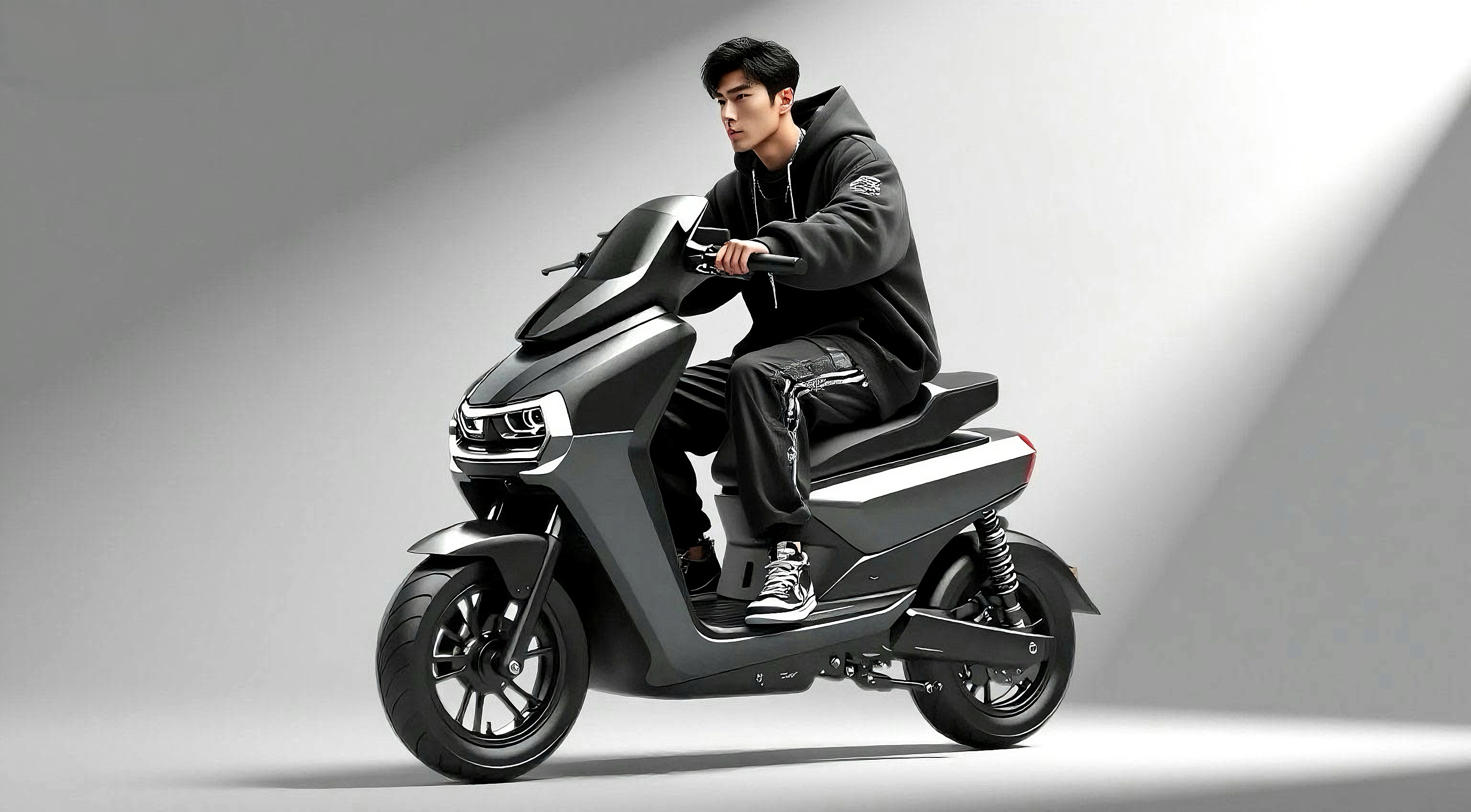 AI design，Man's car.，Electric motorcycle，Power output，AI painting，Electric two wheeled vehicle，imagination，