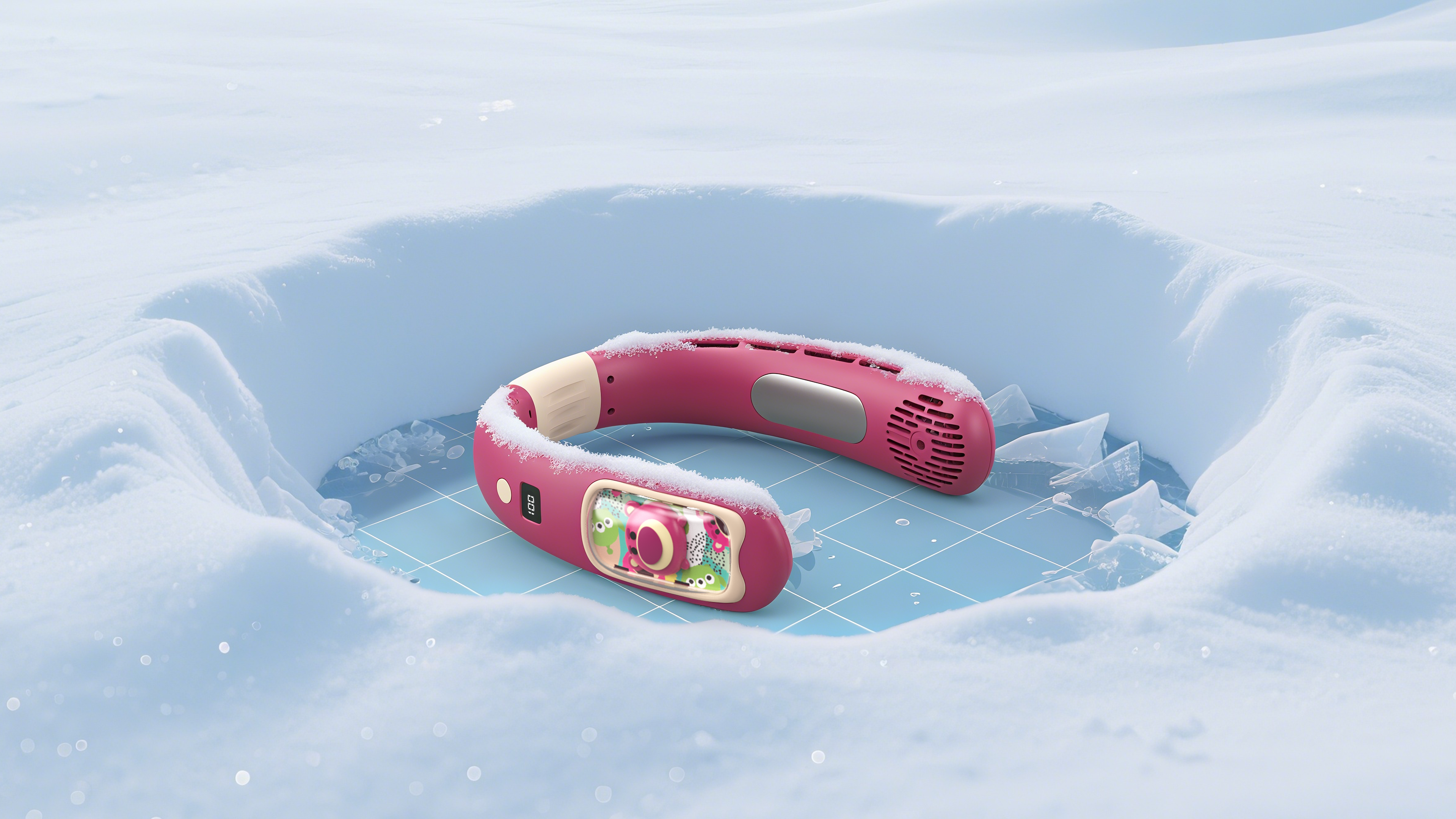 Appearance design，Structural design，Hanging neck fan，