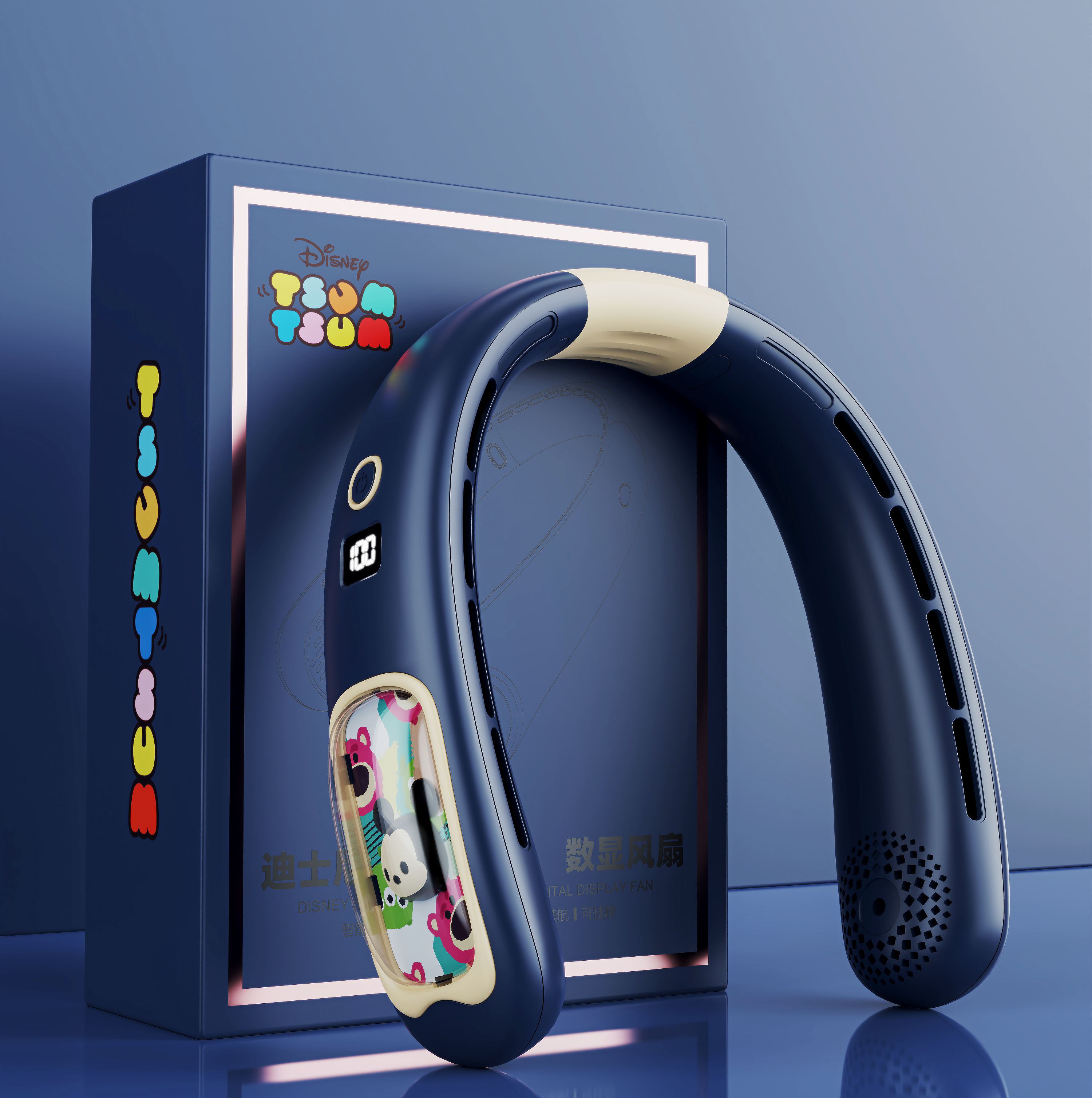 Appearance design，Structural design，Hanging neck fan，