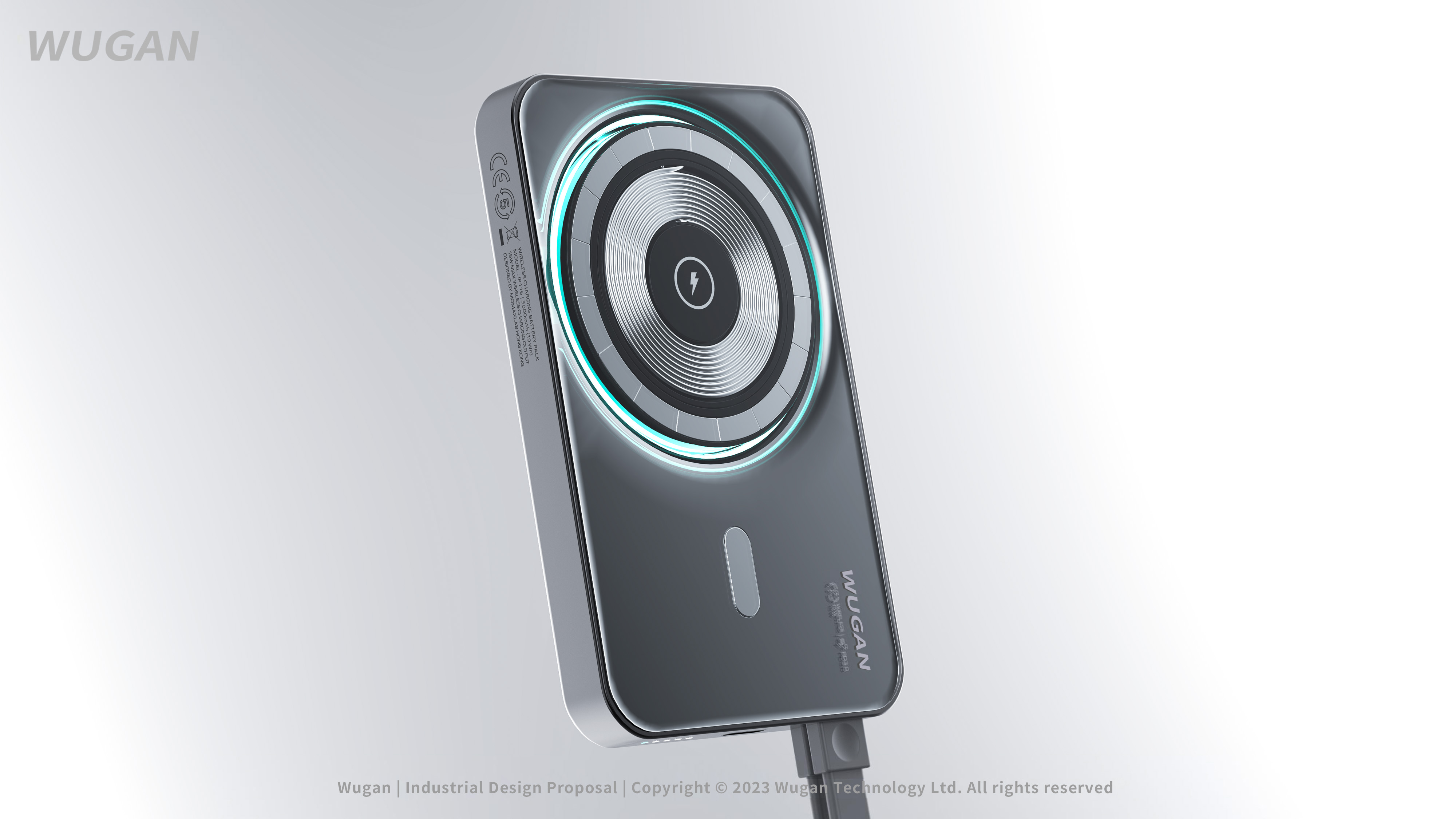 industrial design，portable battery，Simplicity，Sense of science and technology，