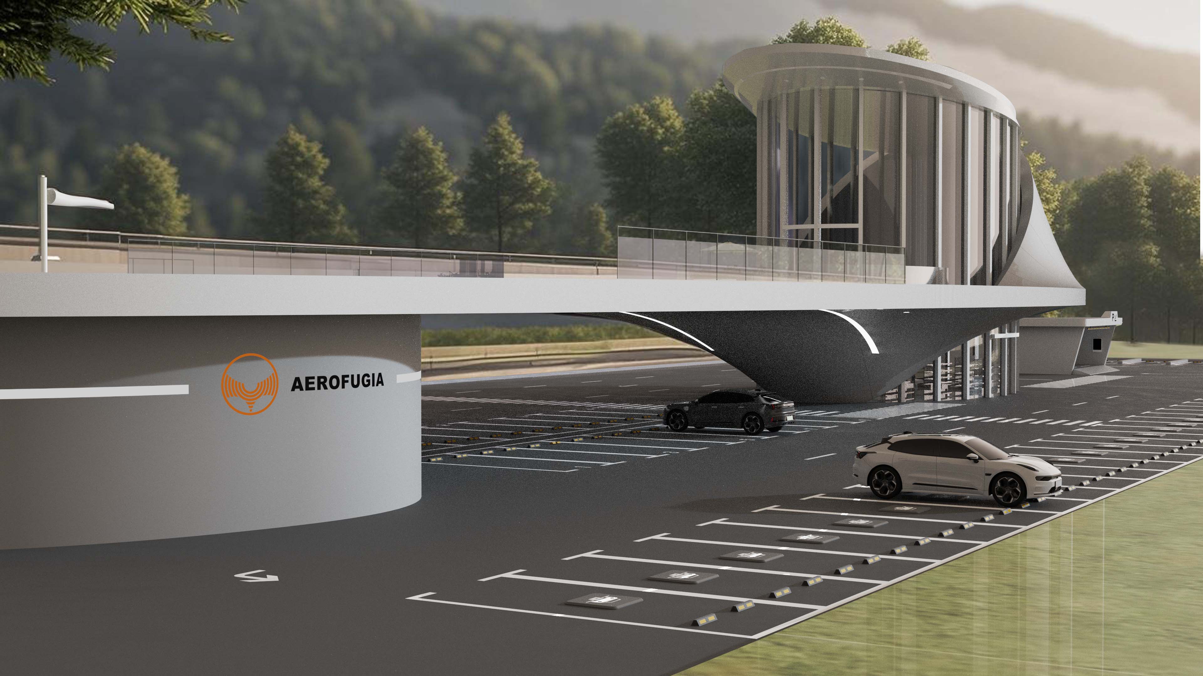 Intelligent charging station，AGV handling robot，Mechanical arm，Charging pile，Car charging，eVTOL，low-altitude economy，Future city，