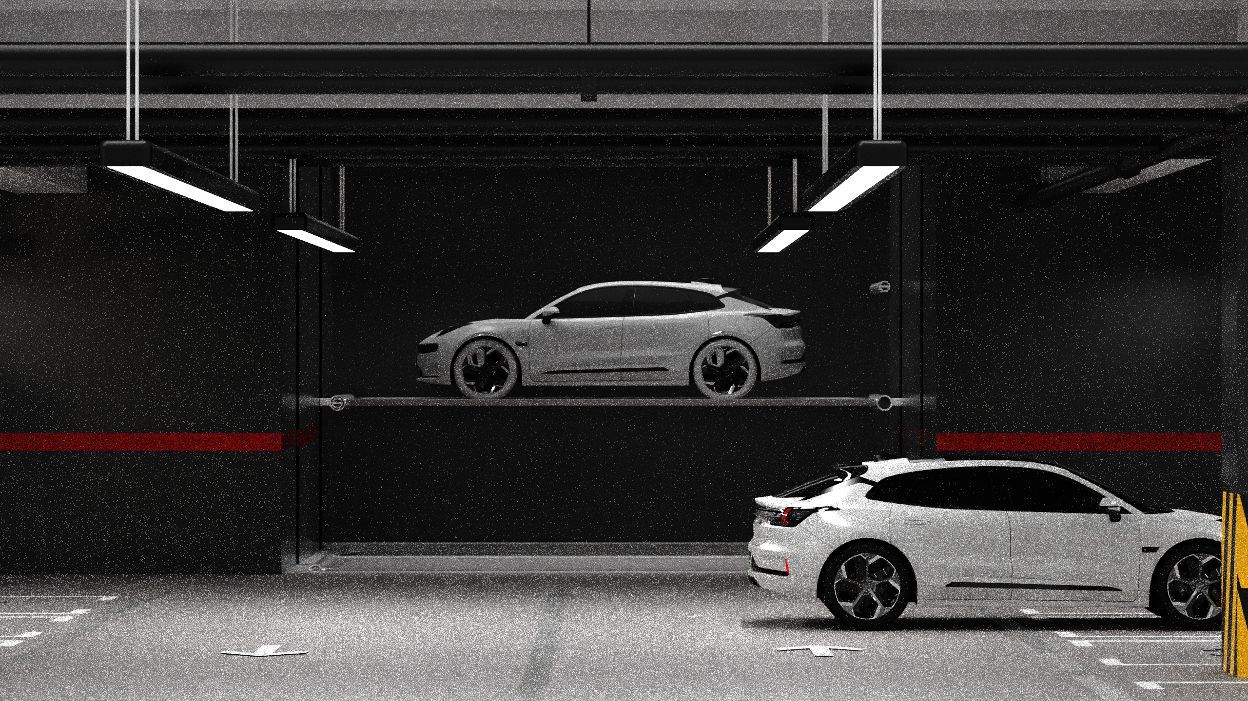 Intelligent charging station，AGV handling robot，Mechanical arm，Charging pile，Car charging，eVTOL，low-altitude economy，Future city，