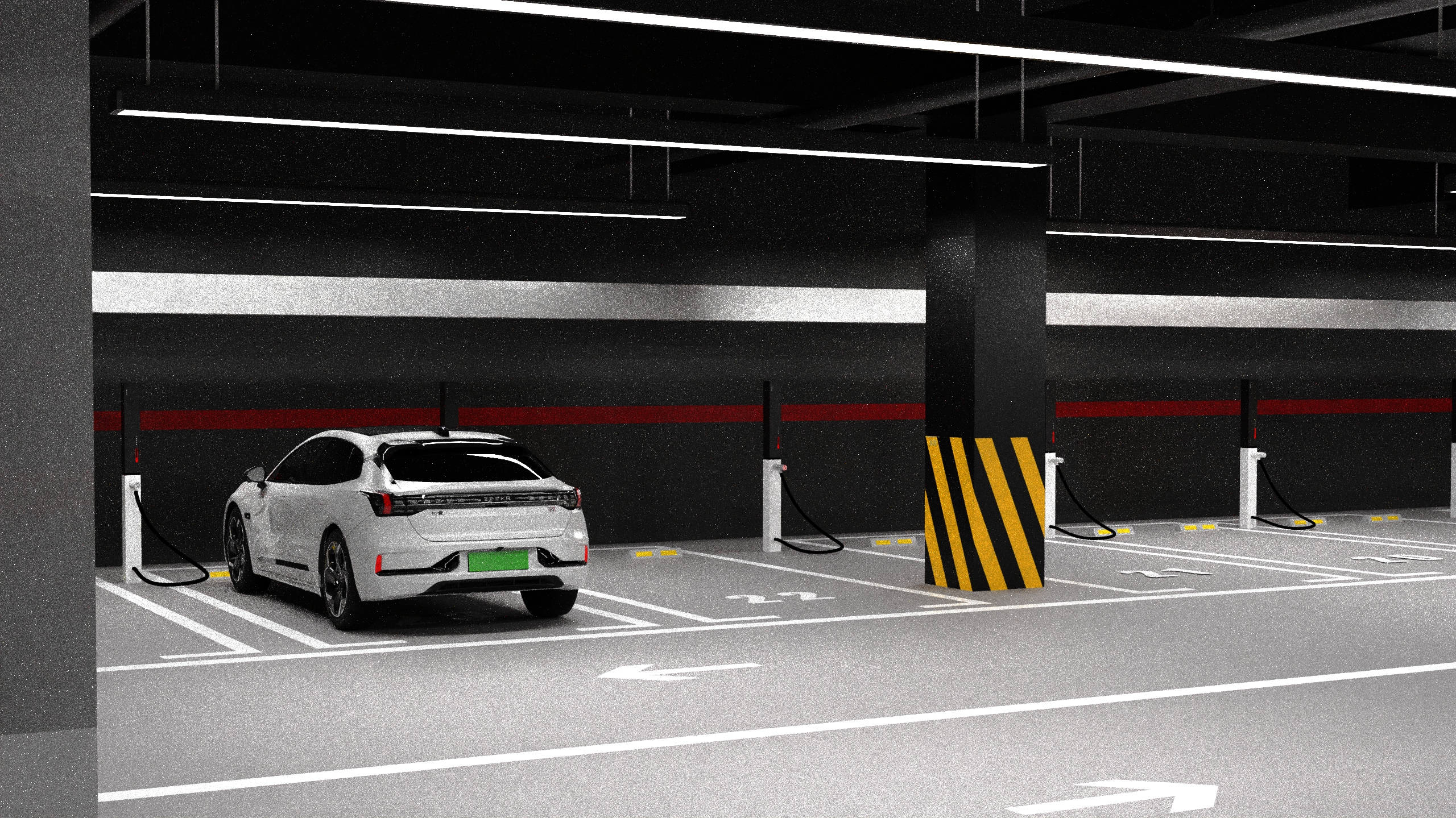 Intelligent charging station，AGV handling robot，Mechanical arm，Charging pile，Car charging，eVTOL，low-altitude economy，Future city，