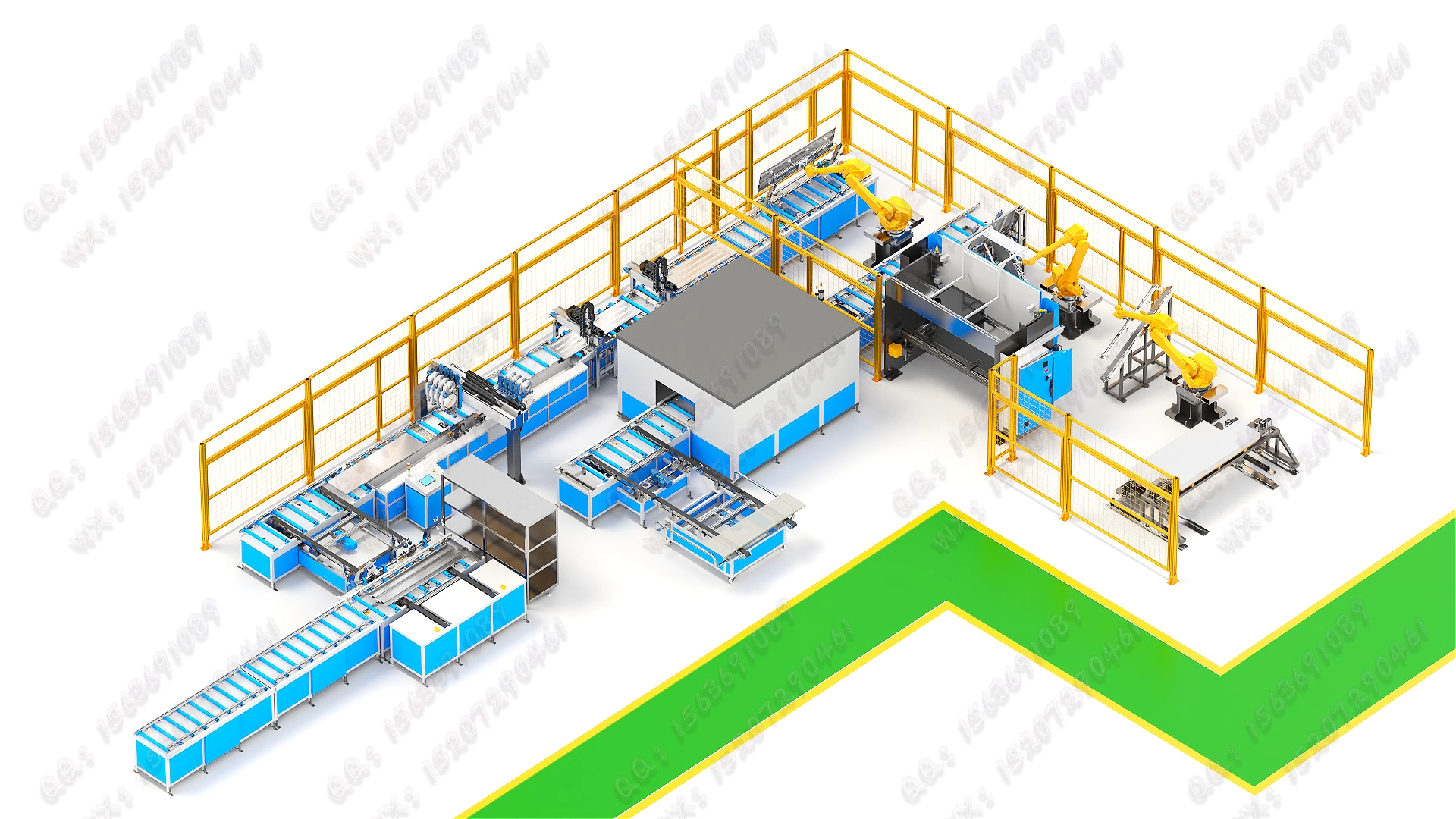 3dmax，vray，automated production line，Animation demonstration，