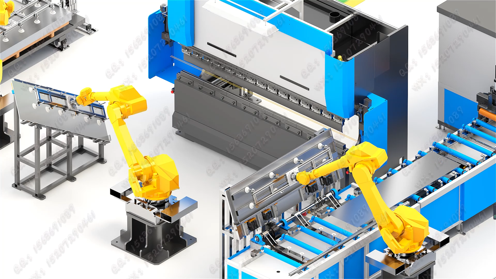 3dmax，vray，automated production line，Animation demonstration，