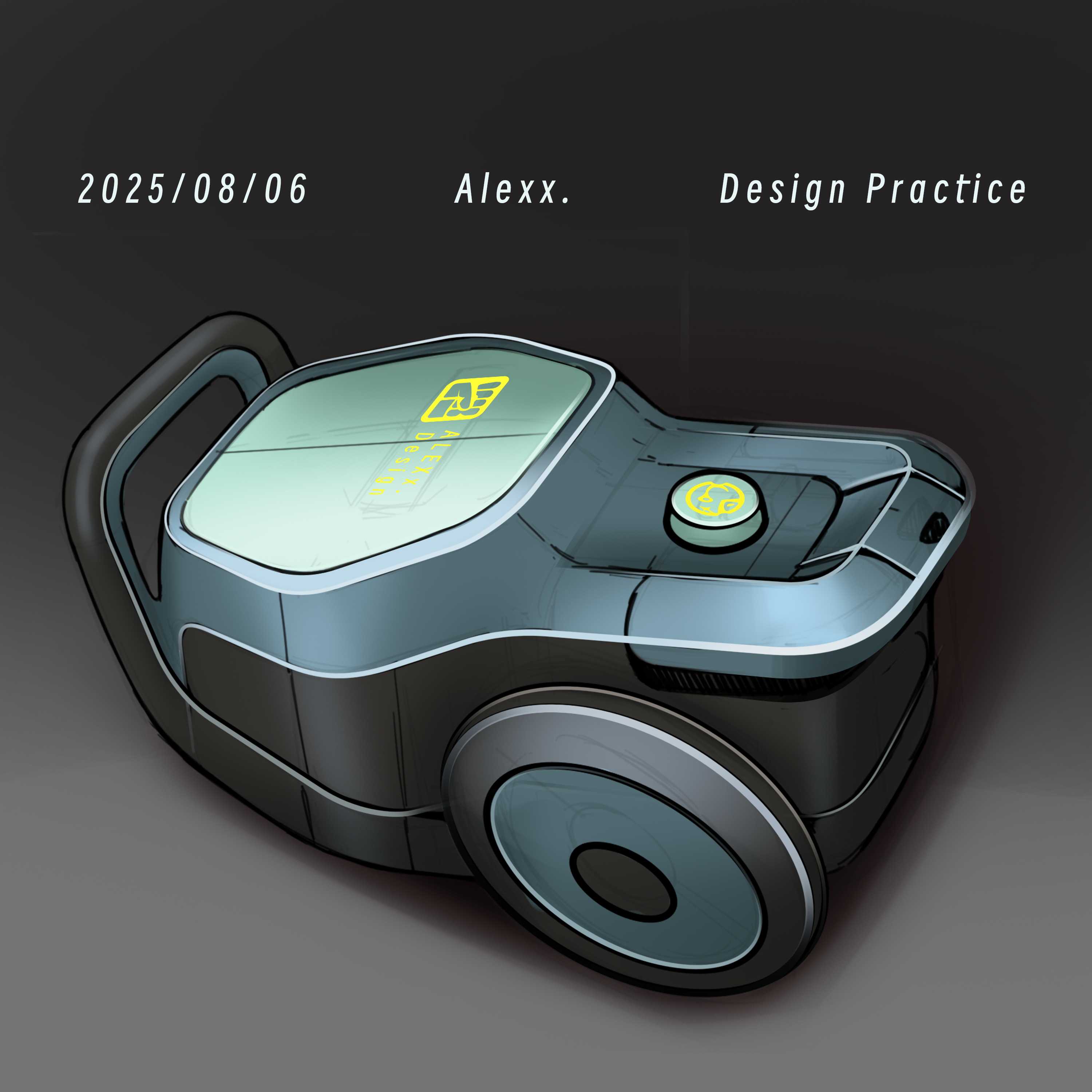 sketch，photoshop，ps，Vacuum cleaner，Horizontal vacuum cleaner，sketch，2d rendering，
