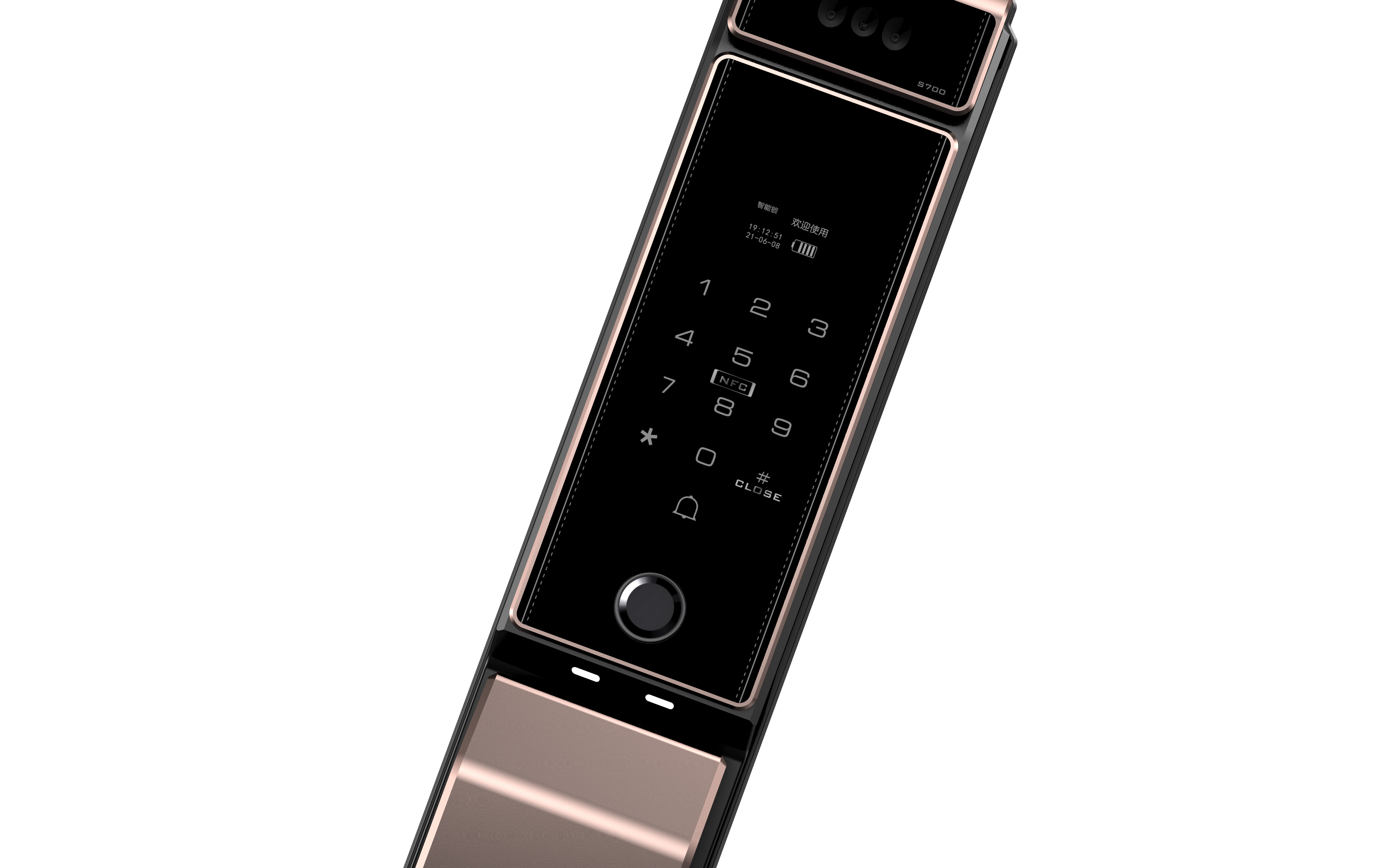 industrial design，Intelligent lock，Product details，