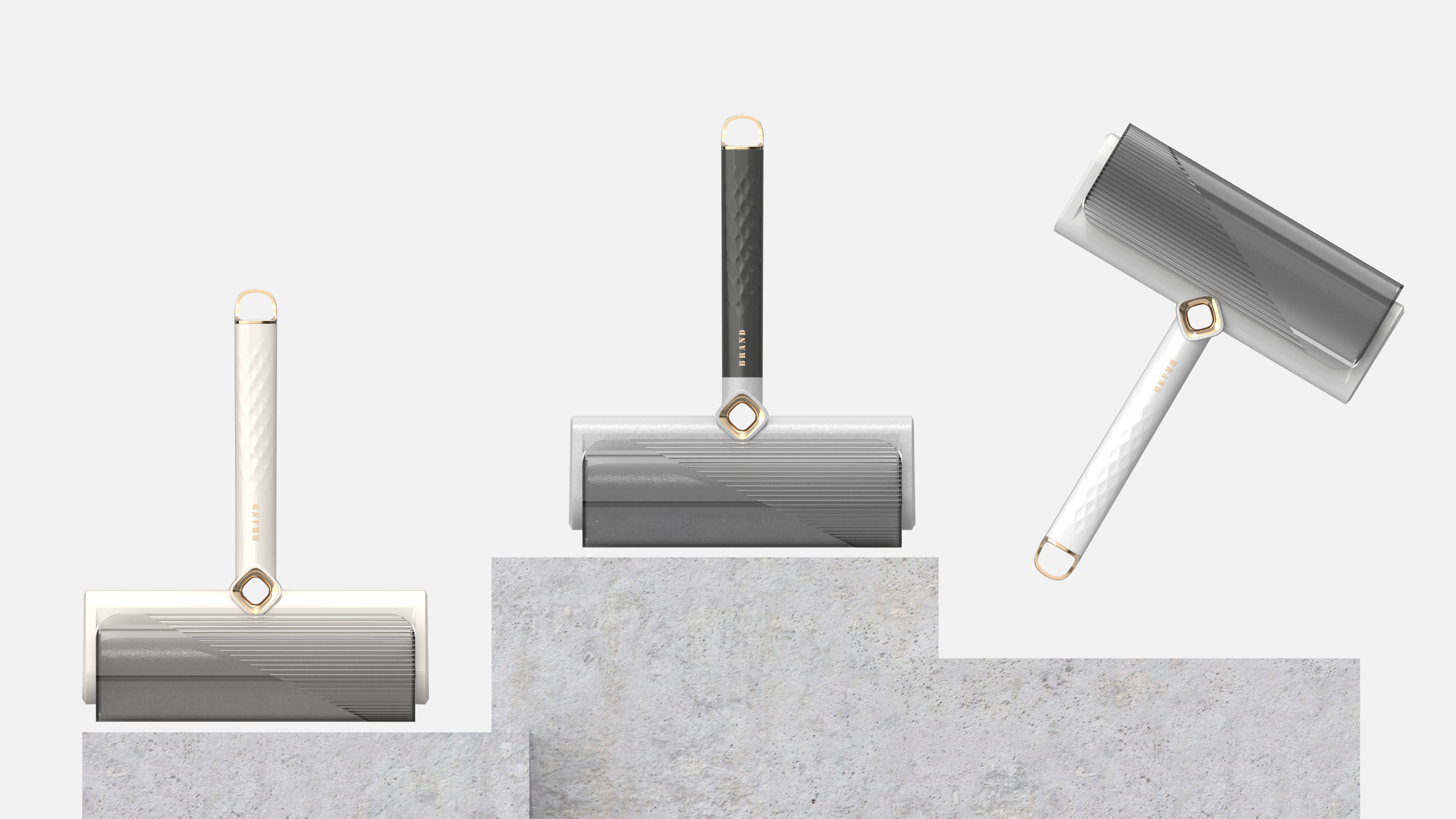 Design of hair gluer，Design of pet hair sticking device，Roller Sticky Hair，