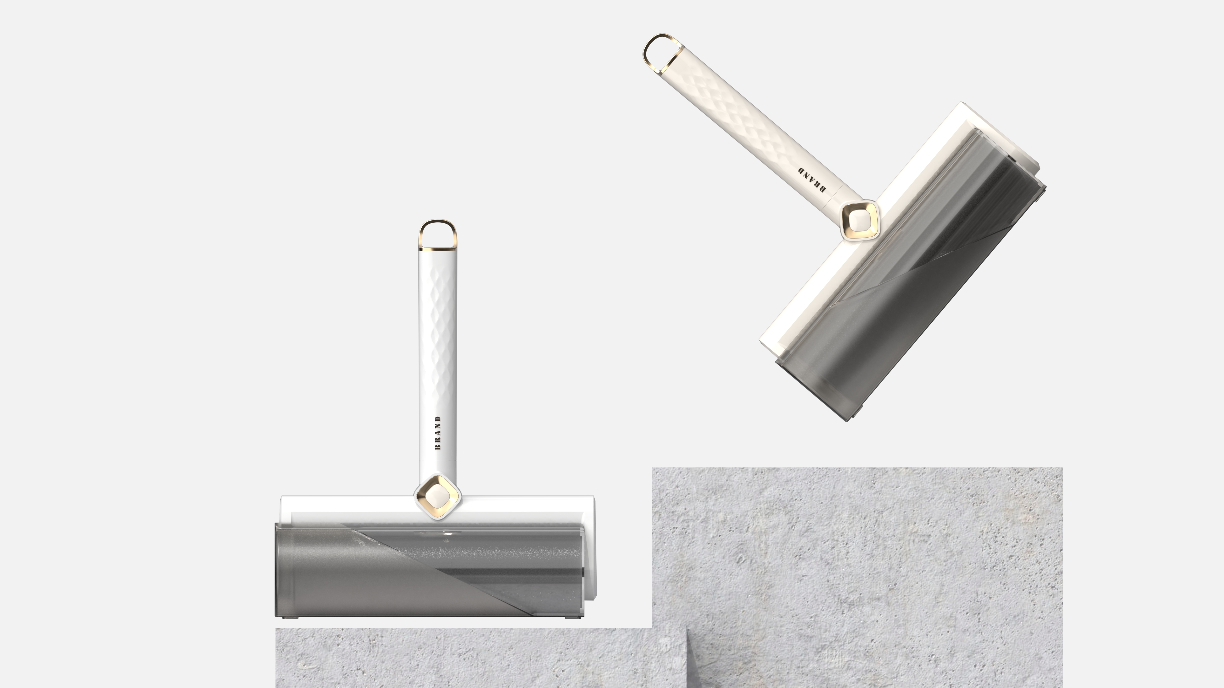 Design of hair gluer，Design of pet hair sticking device，Roller Sticky Hair，