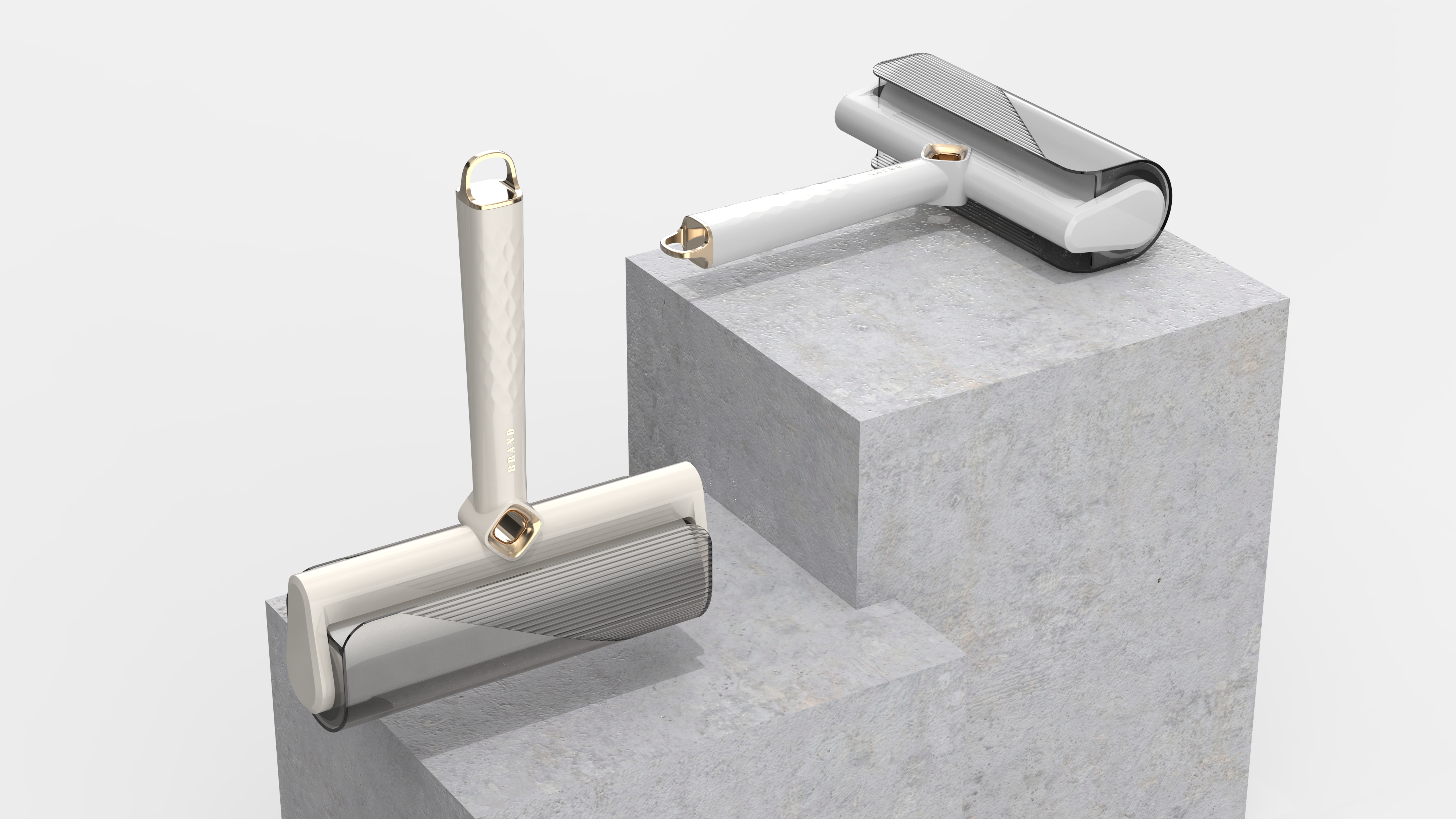 Design of hair gluer，Design of pet hair sticking device，Roller Sticky Hair，