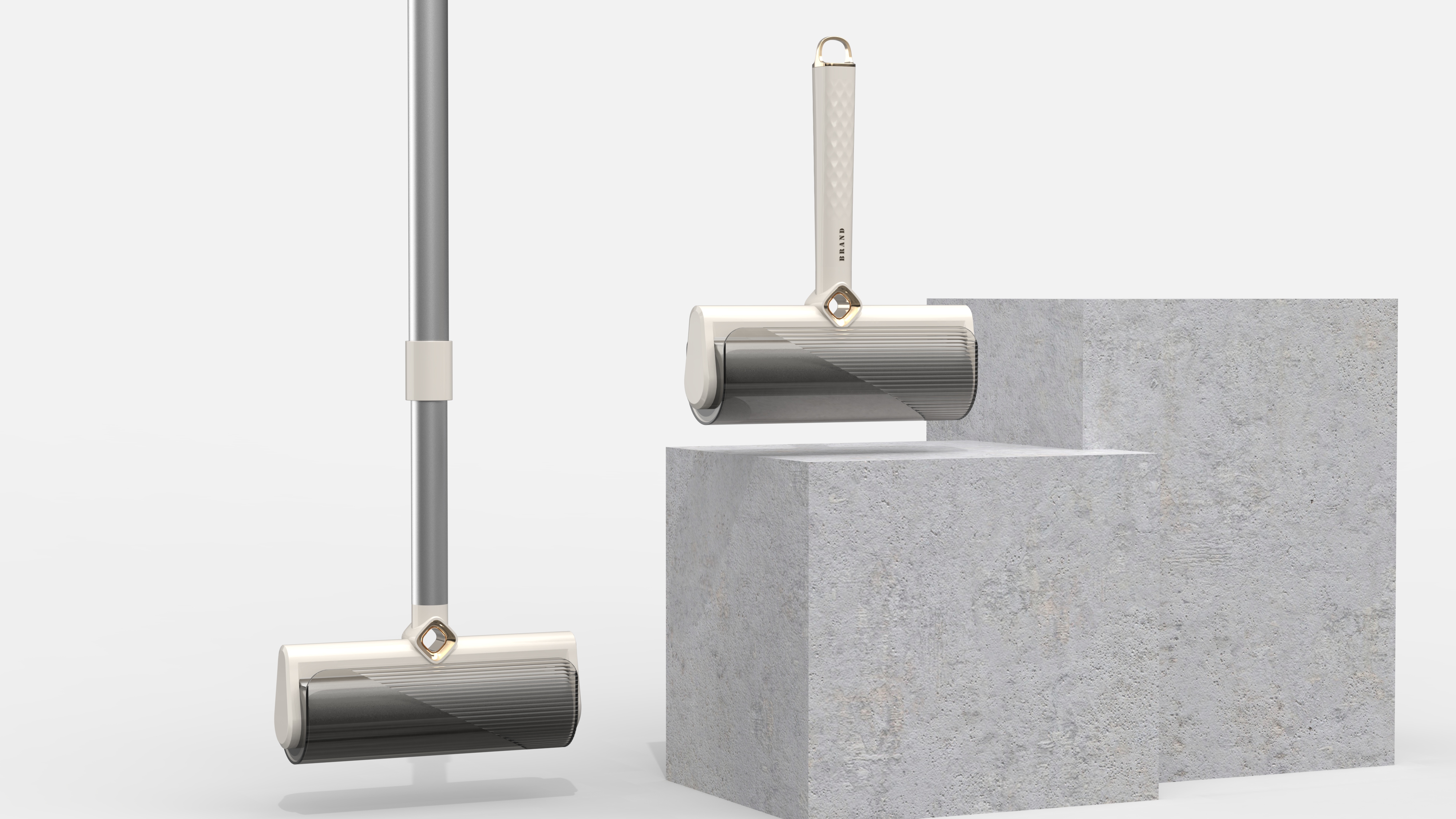 Design of hair gluer，Design of pet hair sticking device，Roller Sticky Hair，