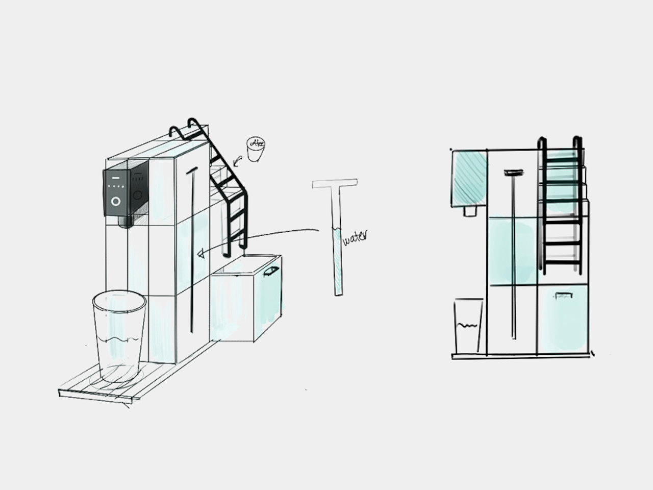 Capsule coffee machine，conceptual design，Kitchen appliances，aura，