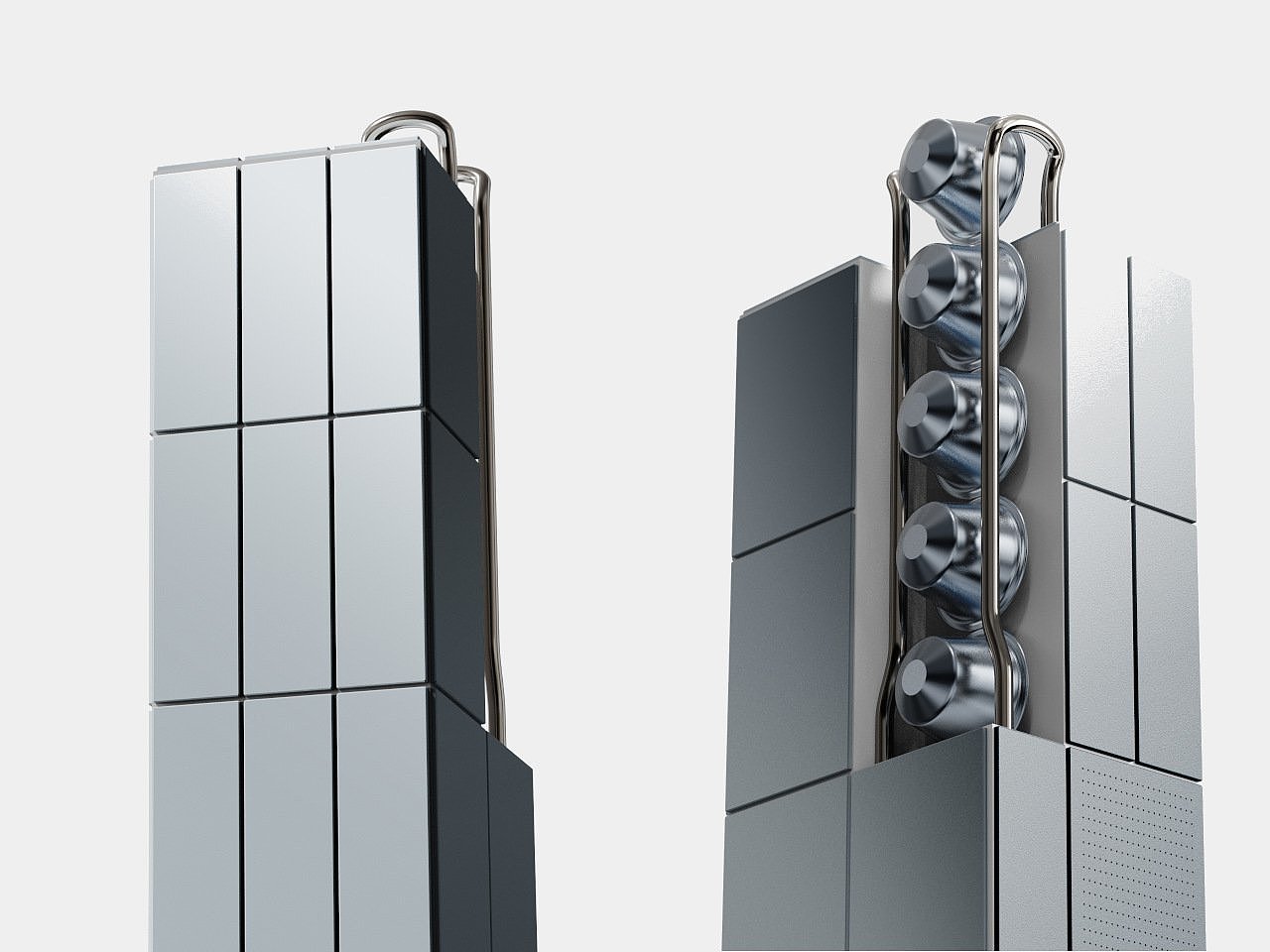 Capsule coffee machine，conceptual design，Kitchen appliances，aura，