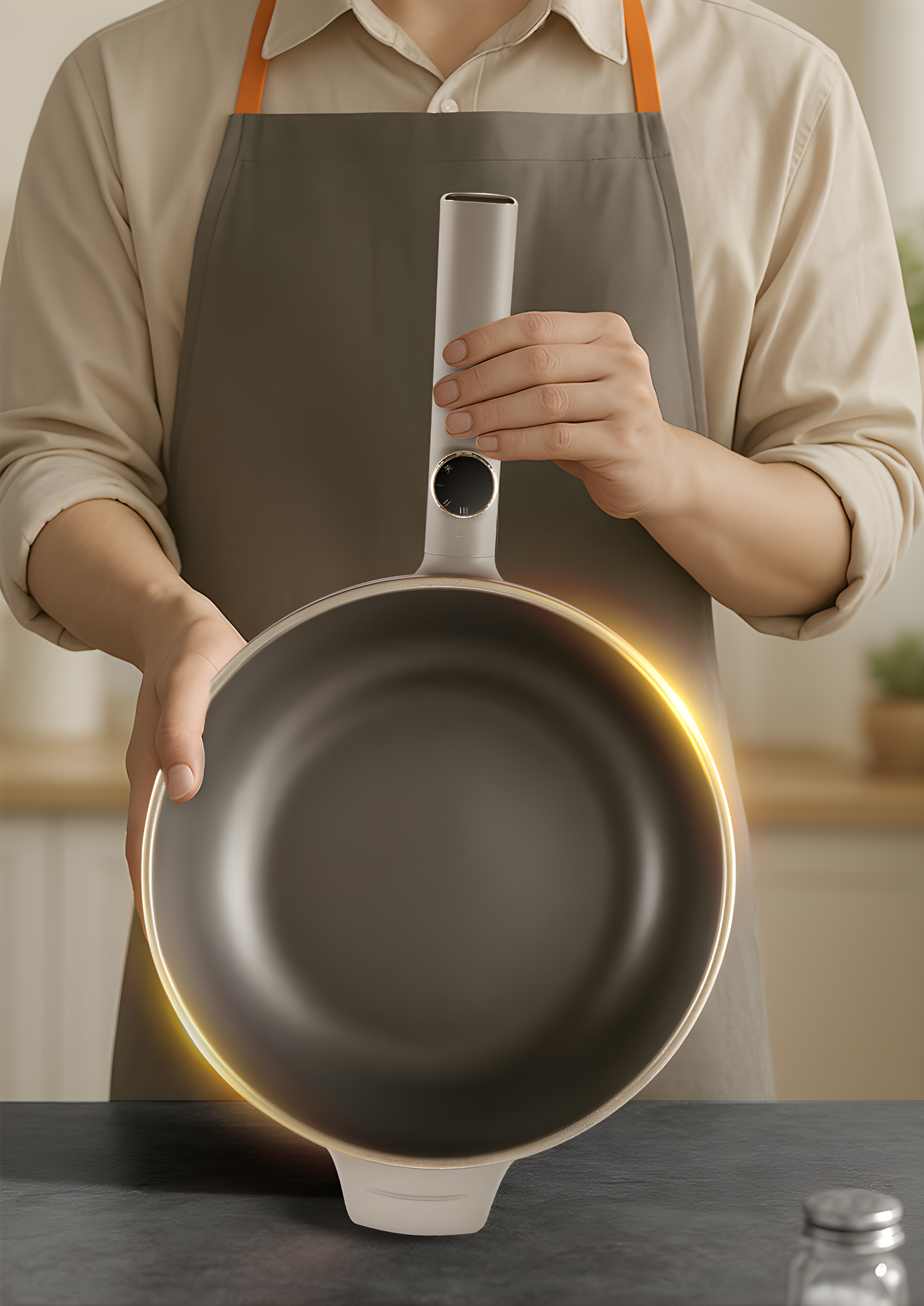 electric frying pan，small home appliances，titanium，