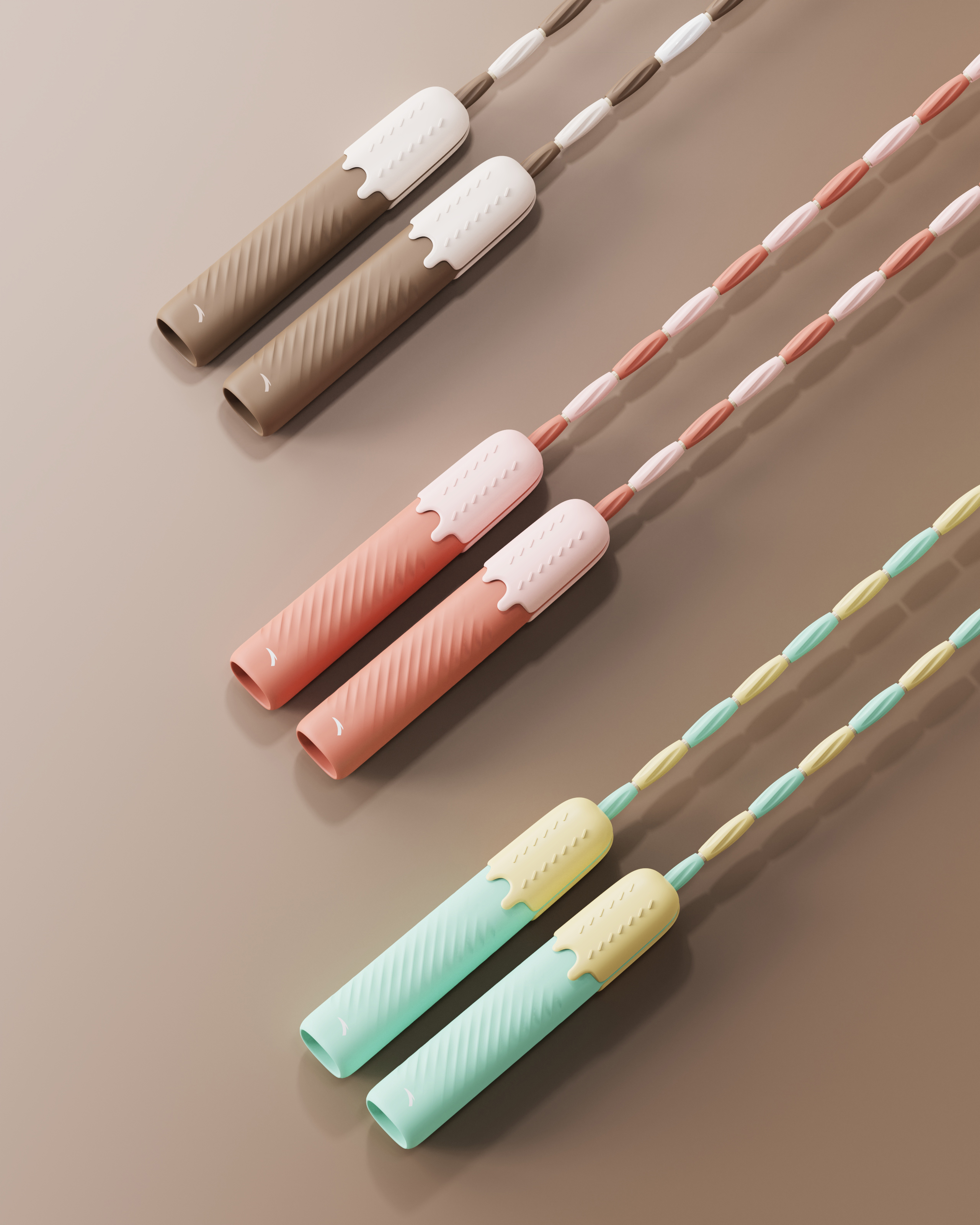 Children's products，skipping rope，Ice cream，Render，lovely，Mother and baby，product design，Slub rope skipping，