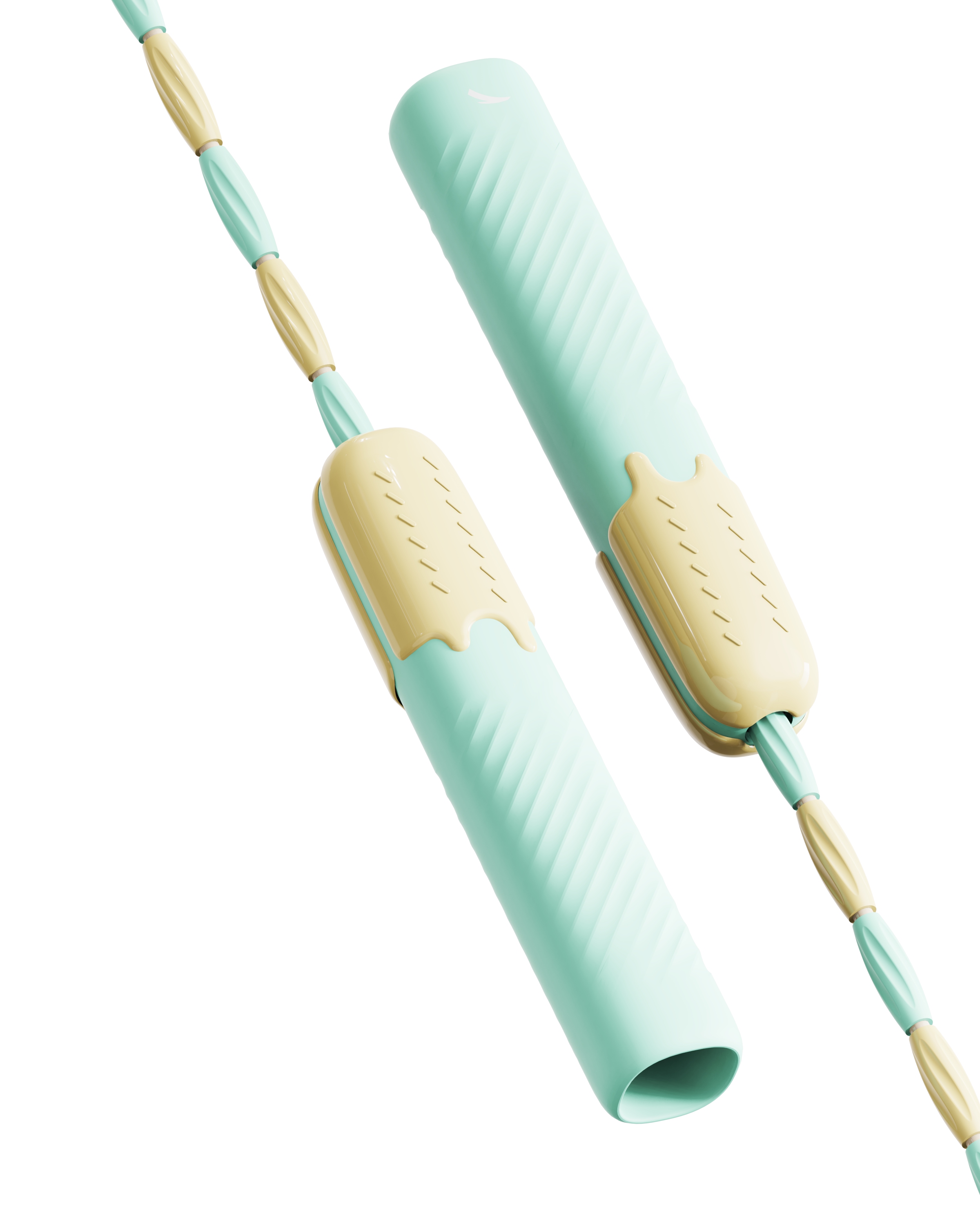 Children's products，skipping rope，Ice cream，Render，lovely，Mother and baby，product design，Slub rope skipping，