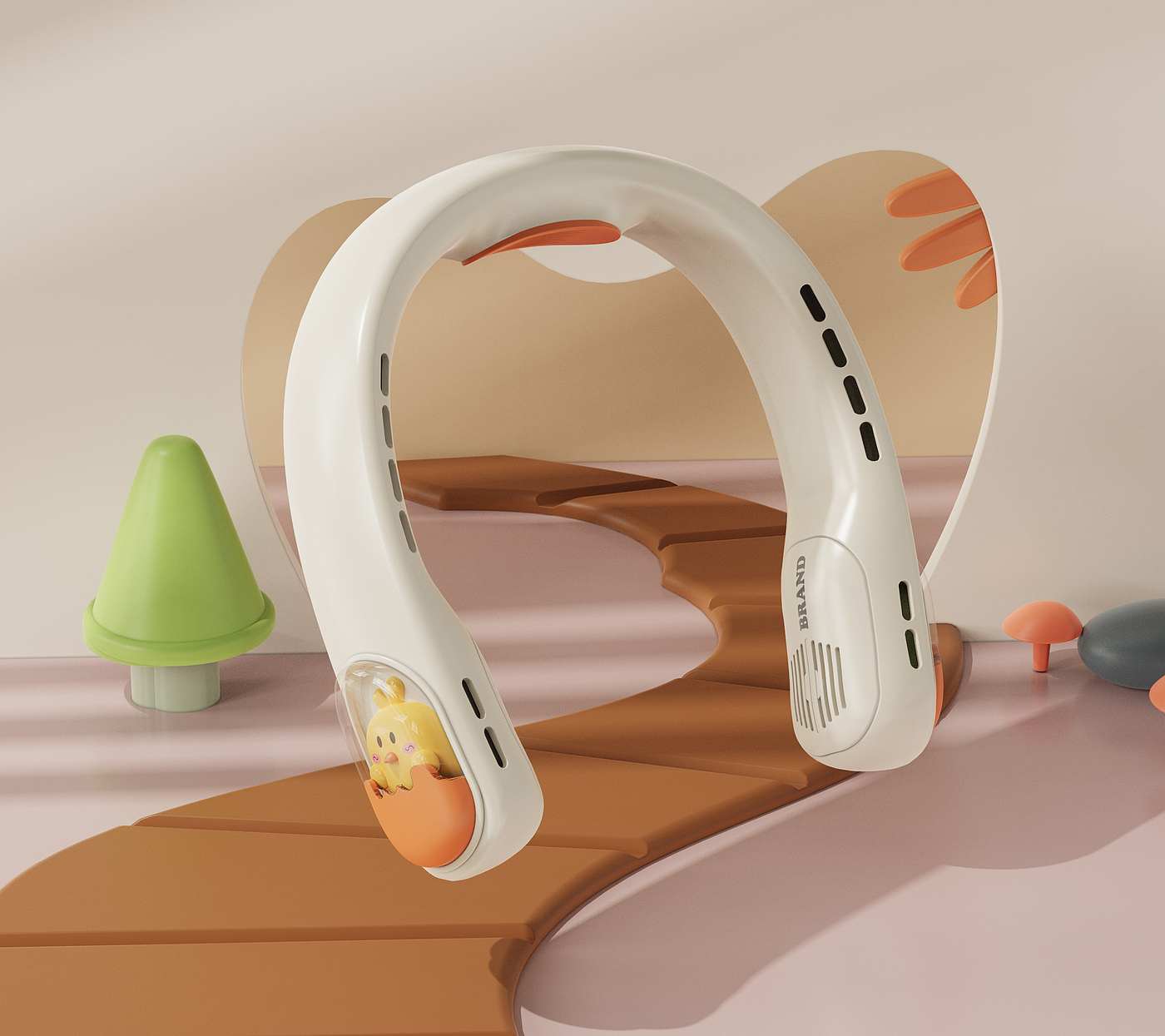 Cute neck fan，