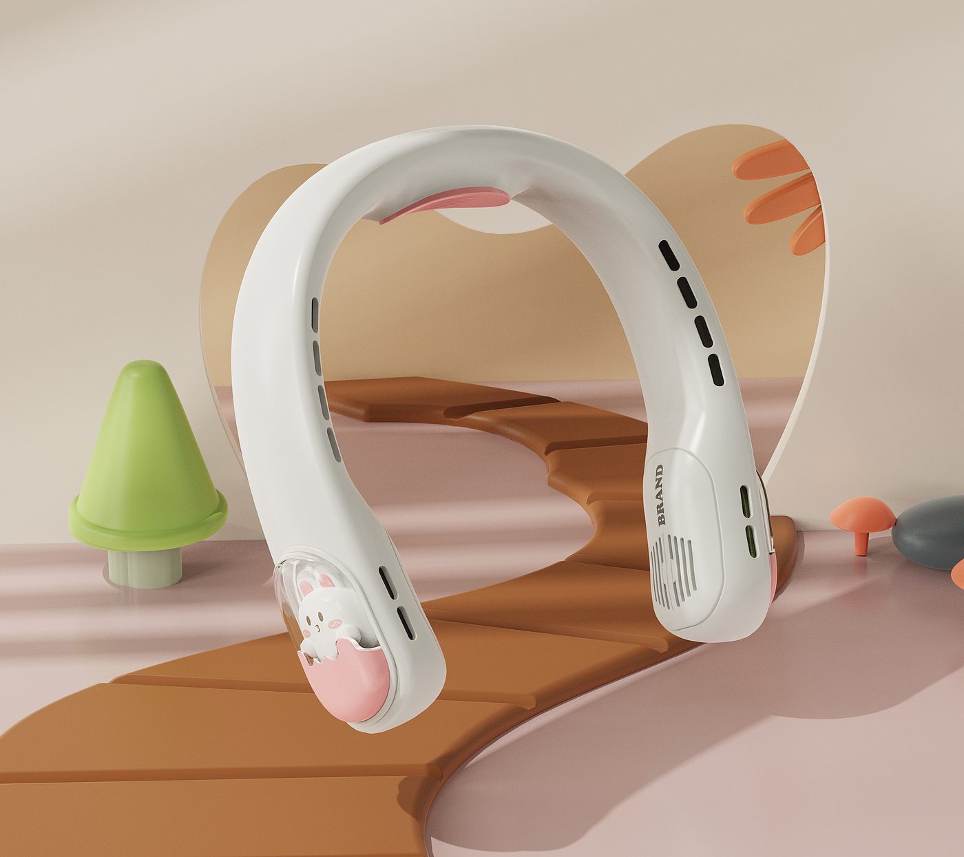 Cute neck fan，