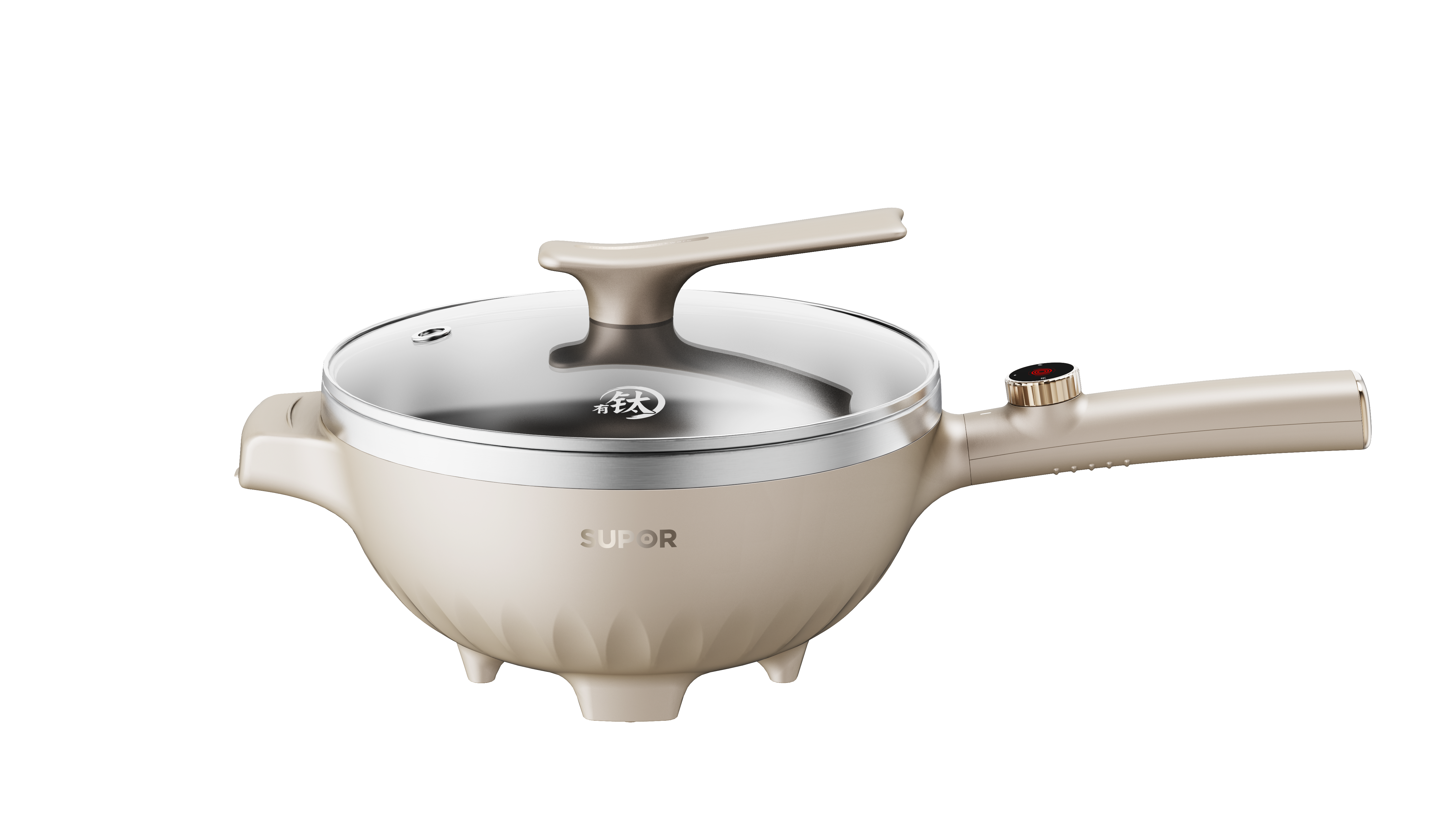 electric frying pan，small home appliances，titanium，