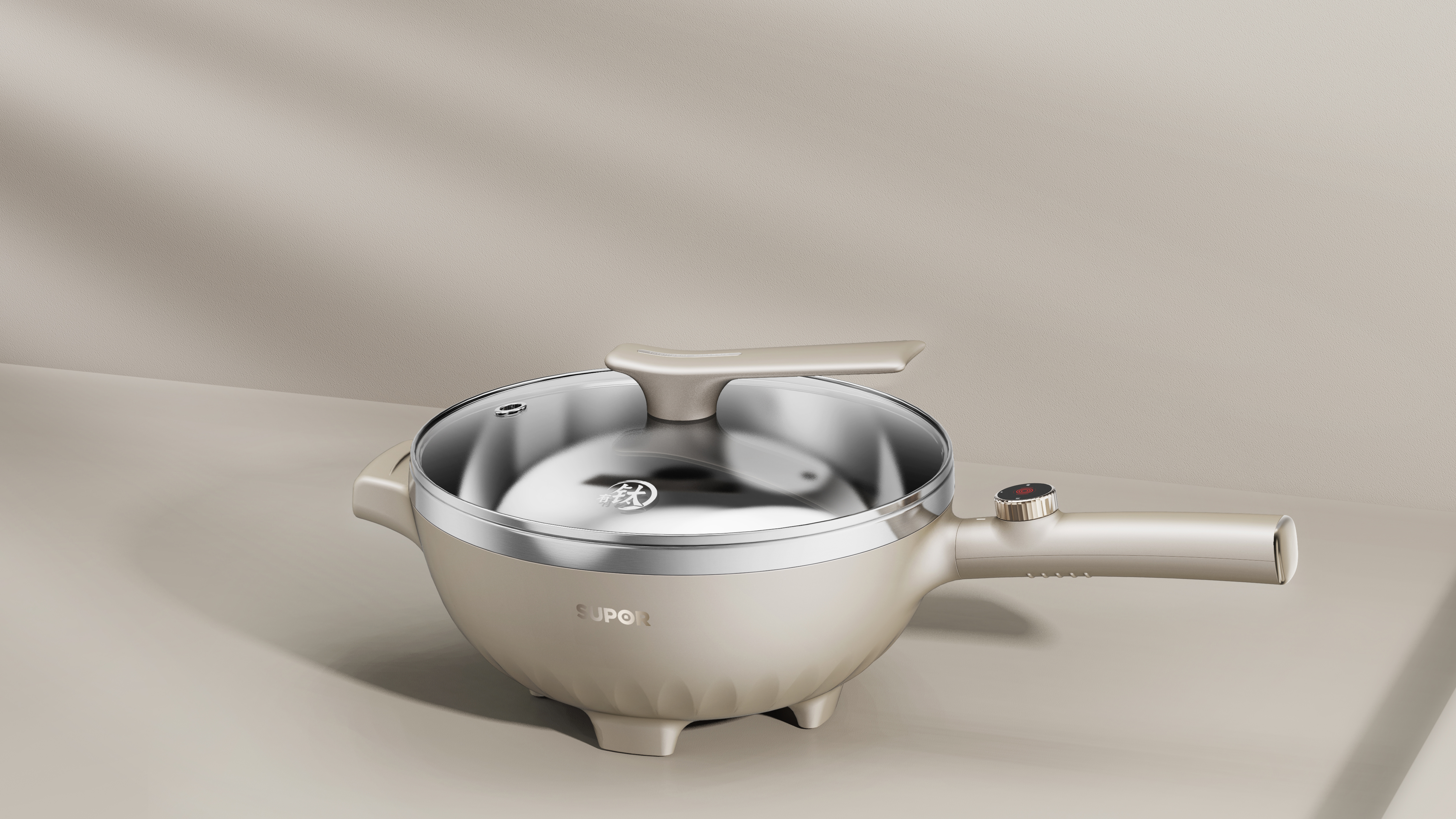 electric frying pan，small home appliances，titanium，