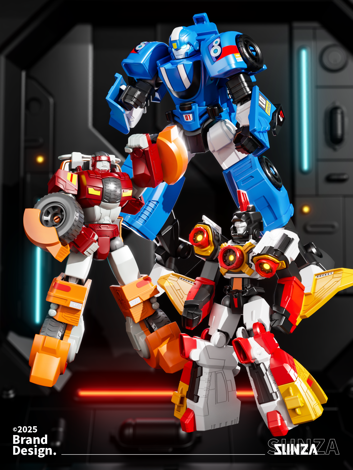 Cyber Mecha，TOBO WARRIOR，E-commerce diagram，Detail page，Art Design，Main drawing design，Garage Kit，Visual design，