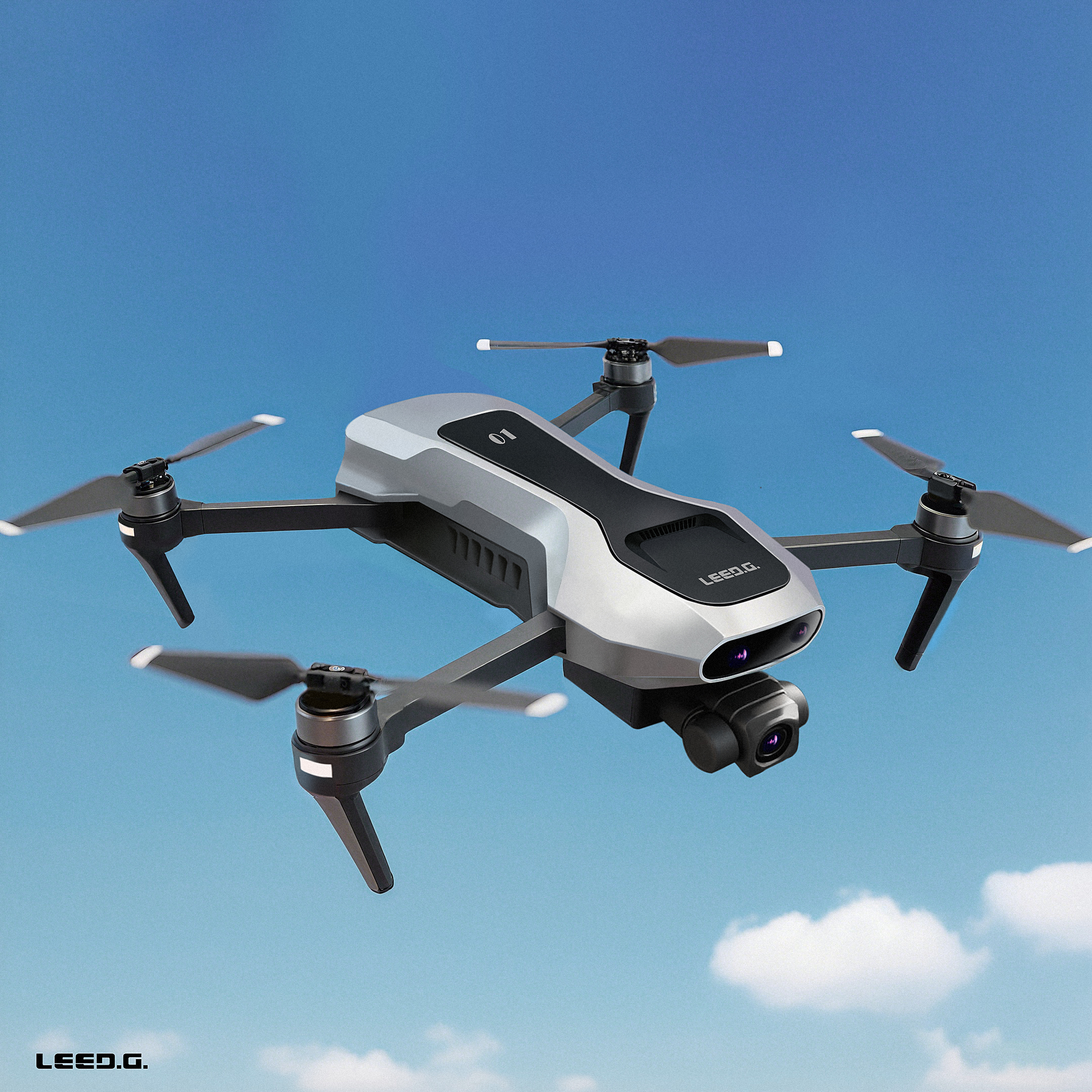 AIGC-Aided Design，UAV，2D renderings，Folding UAV，