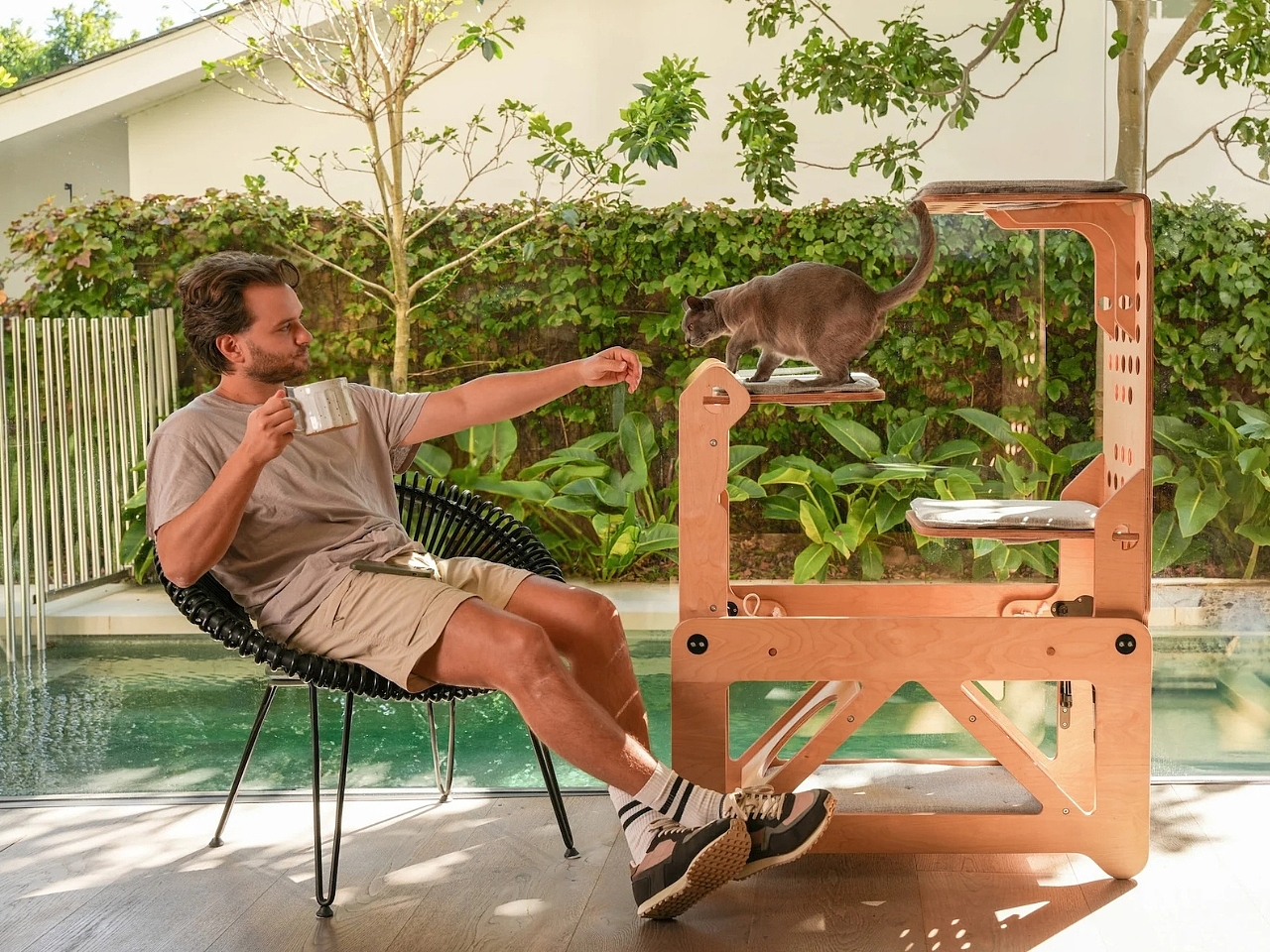 Billyhops，Cat climbing frame，Folding furniture，woodwork，Multi-function bench，Multi-function bench，
