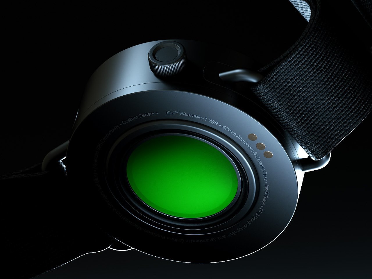 Allai Wearable-1，Modular Watch，Physical monitoring，titanium alloy，AI algorithm，