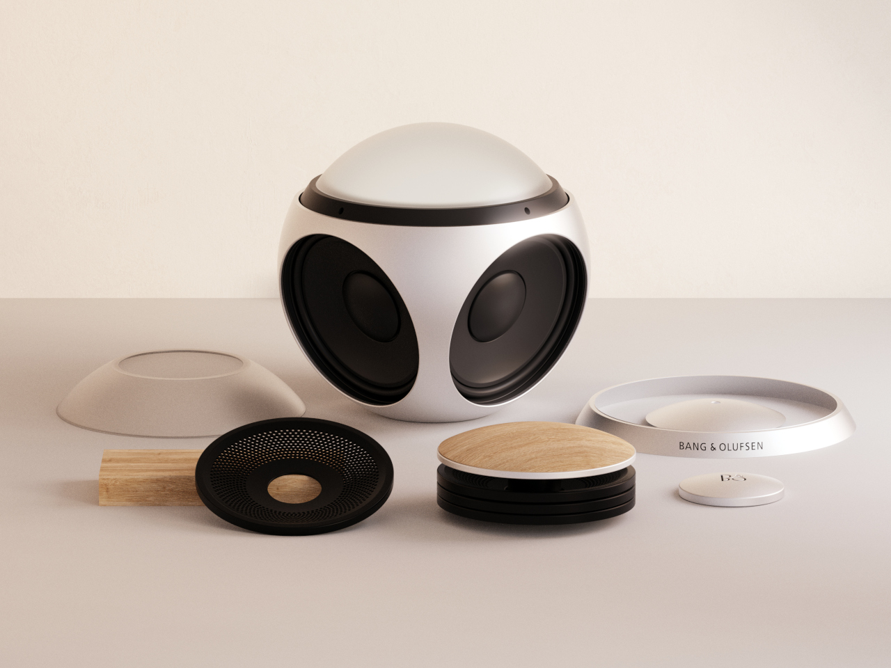 speaker，loudspeaker box，conceptual design，Bang & Olufsen，