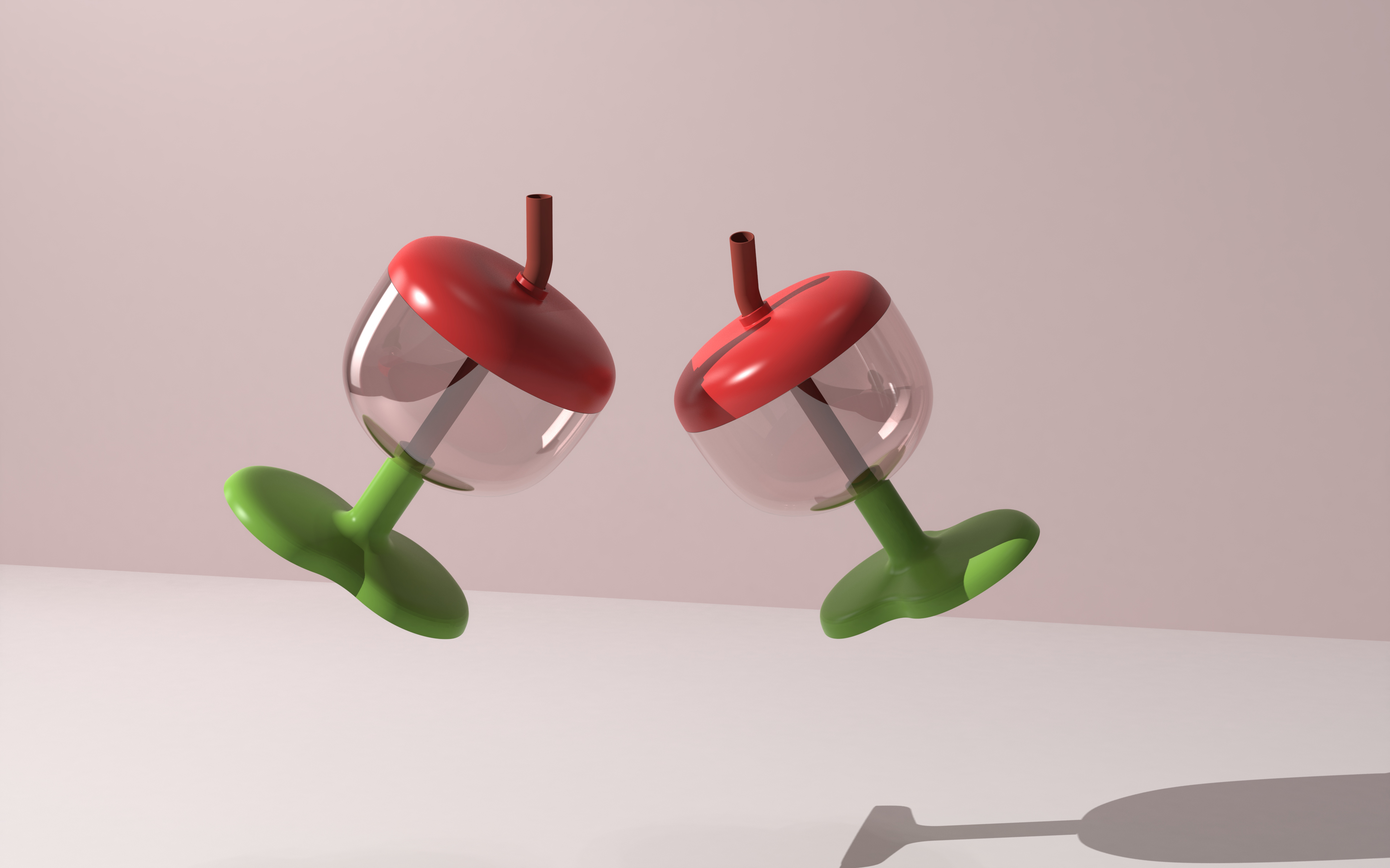 Goblet design，apple bionic，Original design，Children's goblet，Children's pipette cup，