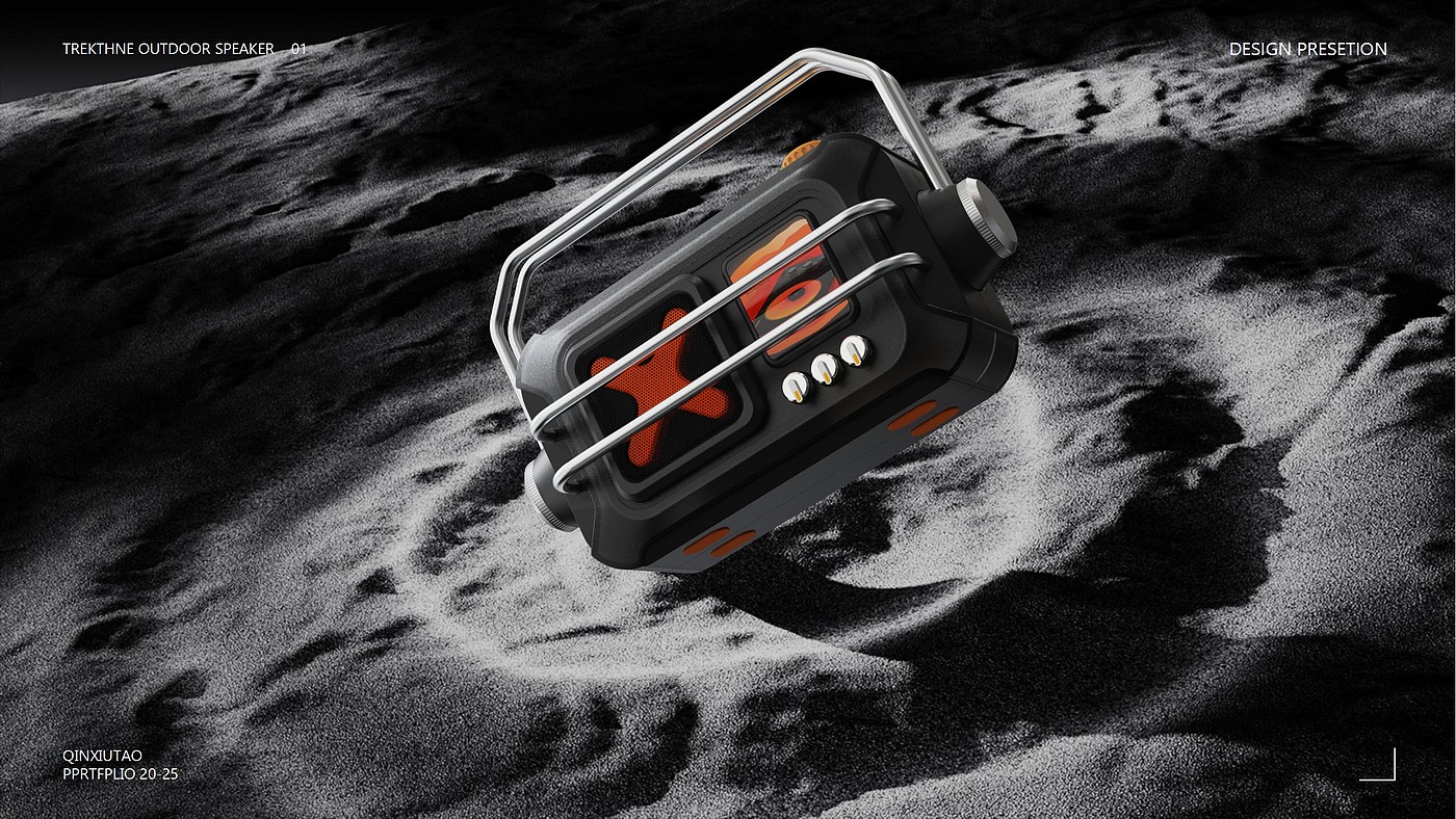 Outdoor speaker，Exquisite camping，Multifunctional design，Waterproof and anti-drop，Self-driving travel，Portable Equipment，industrial design，