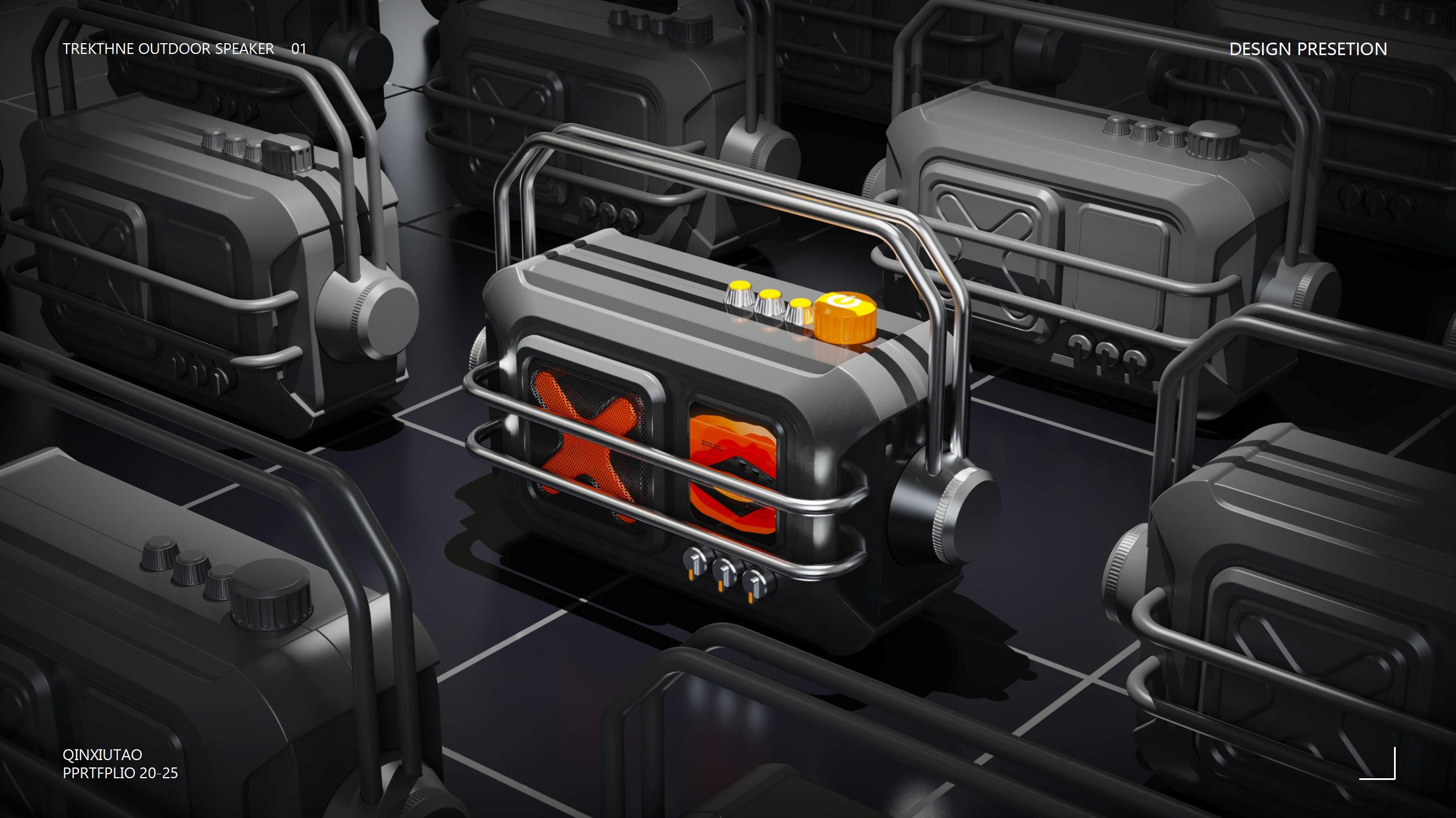 Outdoor speaker，Exquisite camping，Multifunctional design，Waterproof and anti-drop，Self-driving travel，Portable Equipment，industrial design，