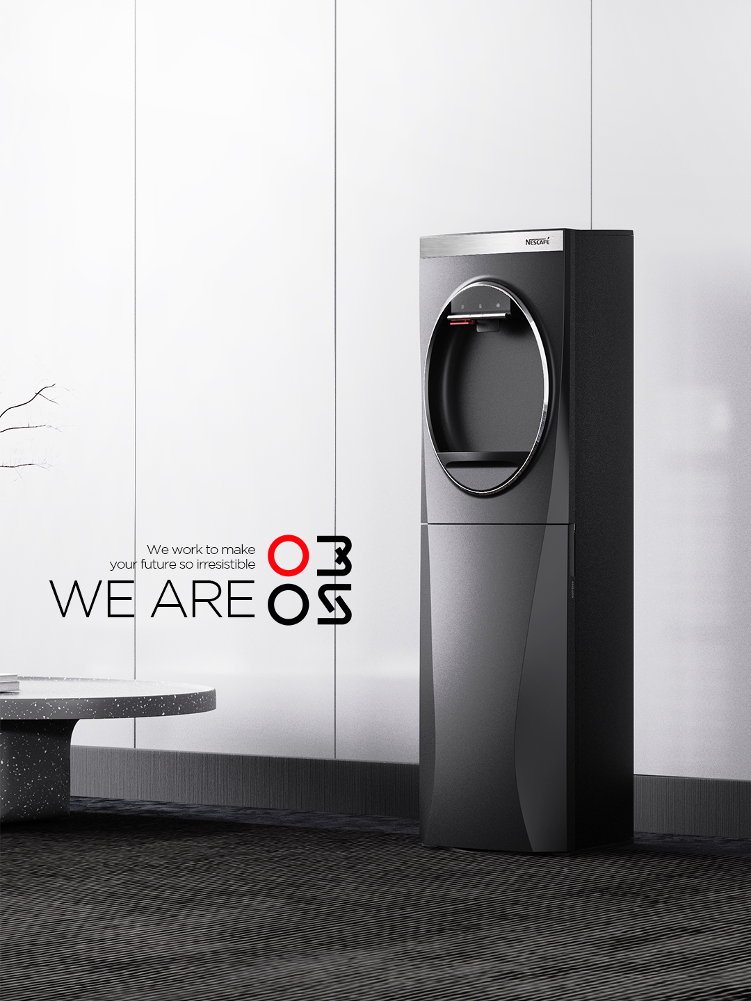 Water dispenser，Nestle，Office business，Vertical water dispenser，