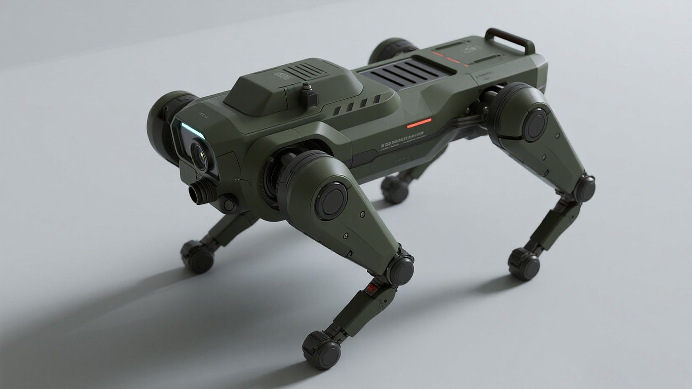 AIGC，AICG-aided design，Boston Dynamic ，Robot dog，2D renderings，