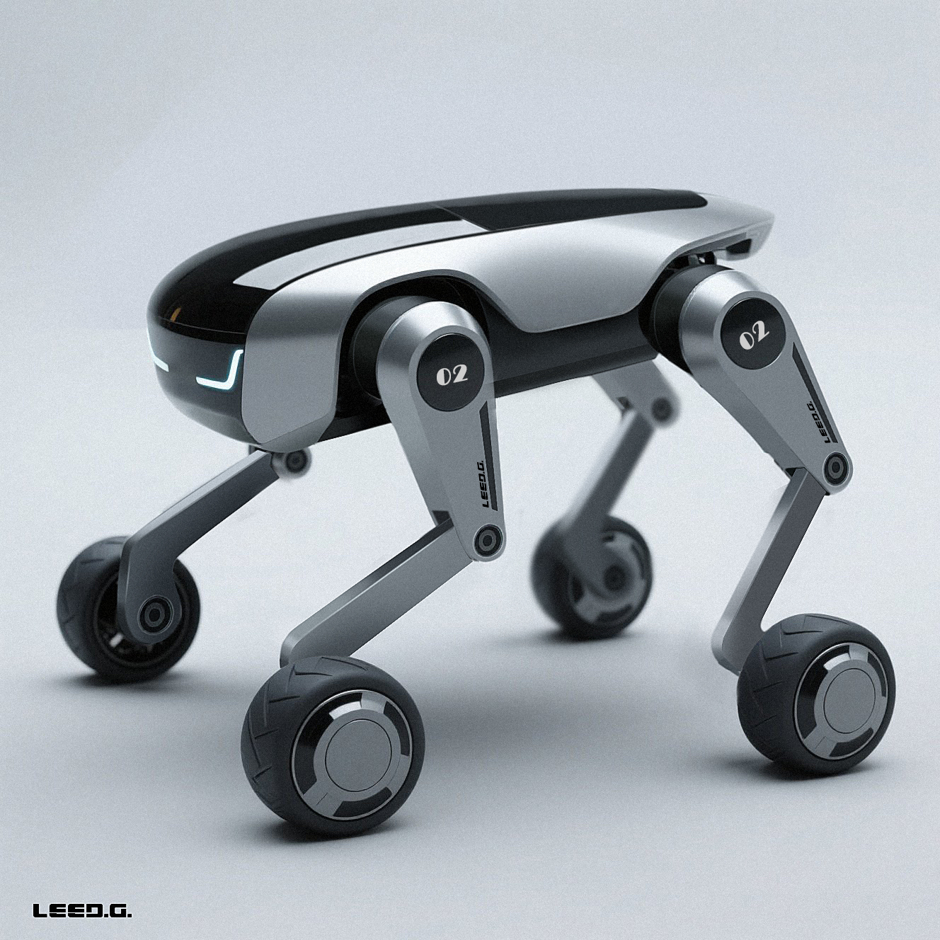 AIGC，AICG-aided design，Boston Dynamic ，Robot dog，2D renderings，