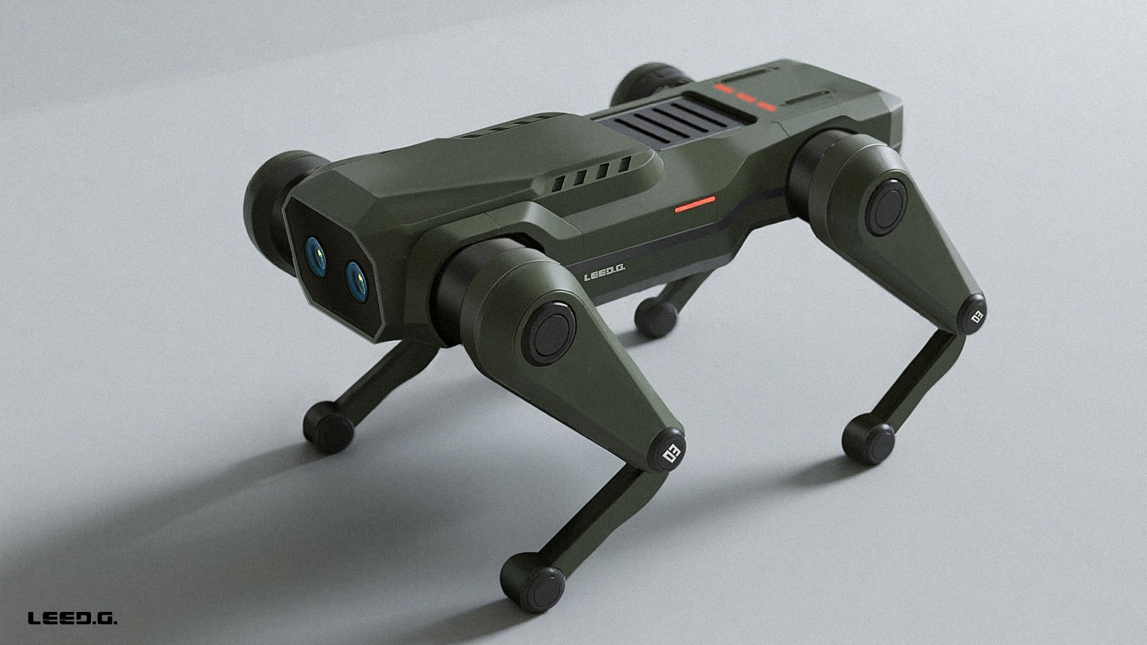 AIGC，AICG-aided design，Boston Dynamic ，Robot dog，2D renderings，