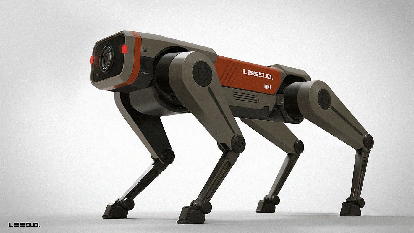 AIGC，AICG-aided design，Boston Dynamic ，Robot dog，2D renderings，