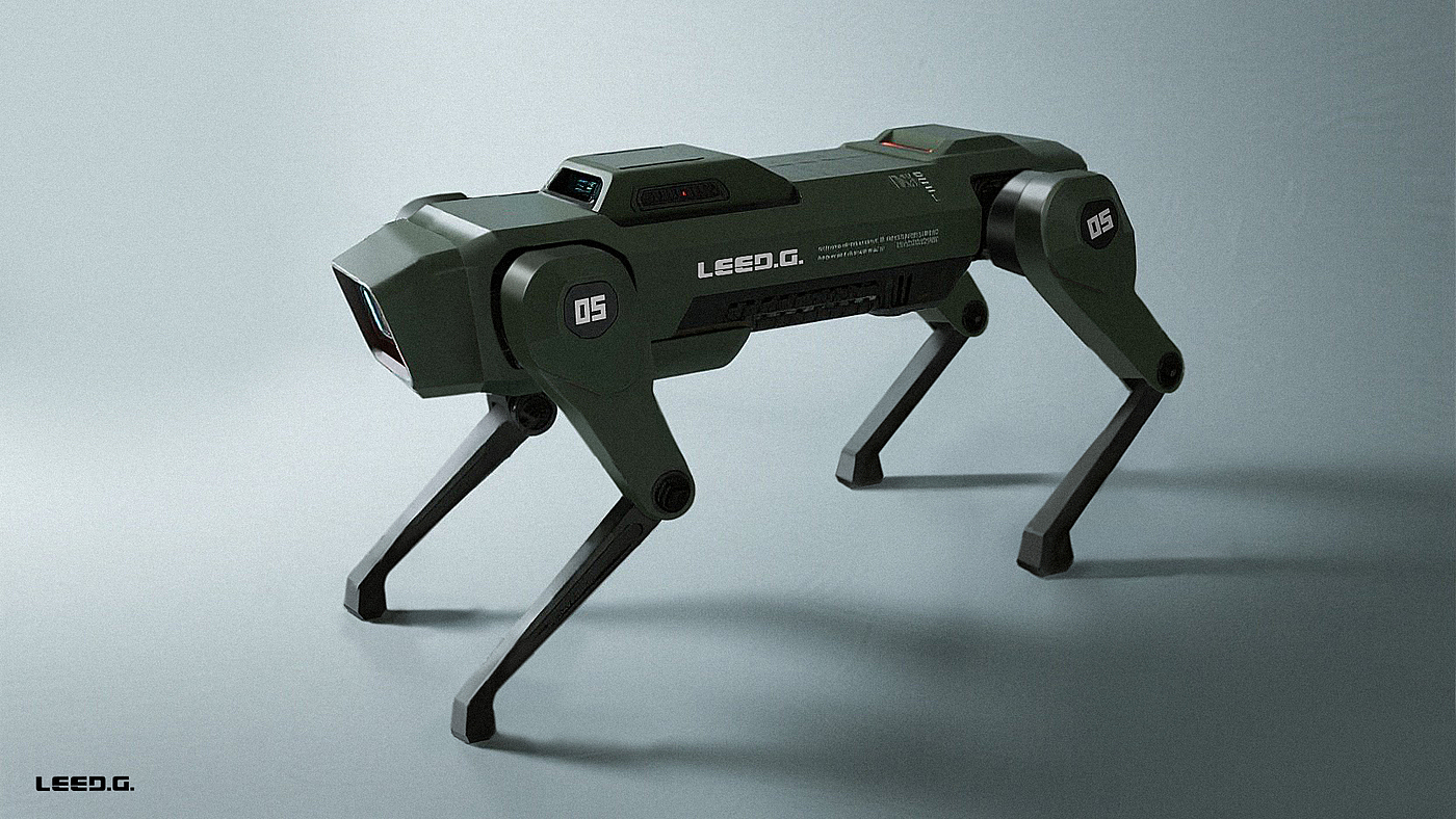 AIGC，AICG-aided design，Boston Dynamic ，Robot dog，2D renderings，